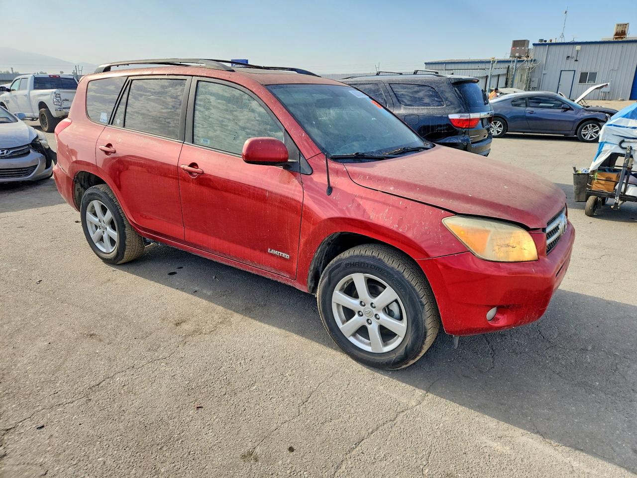 2008 Toyota Rav4 Limited Red vin: JTMBK31V686031177
