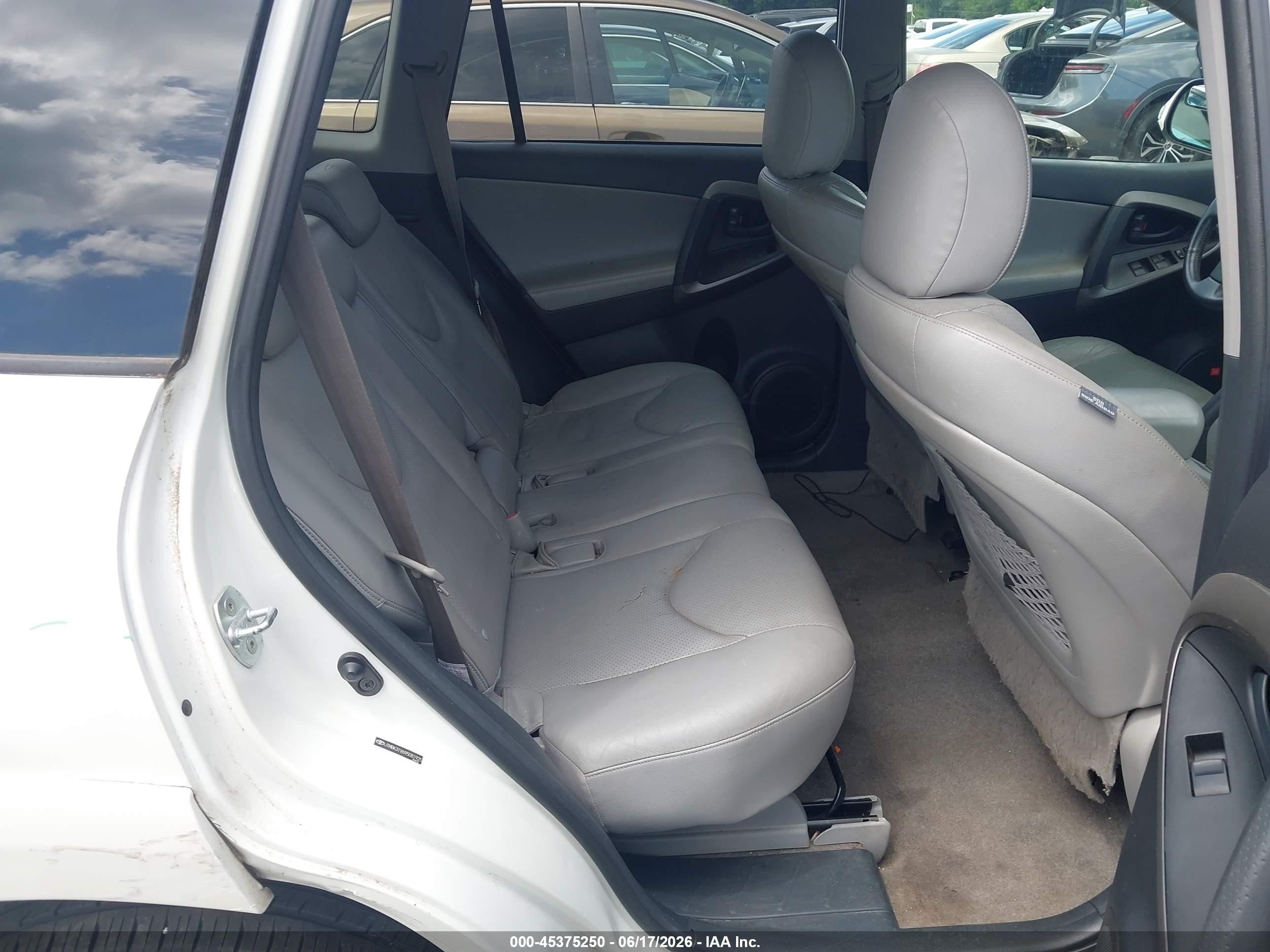 2009 Toyota Rav4 Limited V6 White vin: JTMBK31V695081925