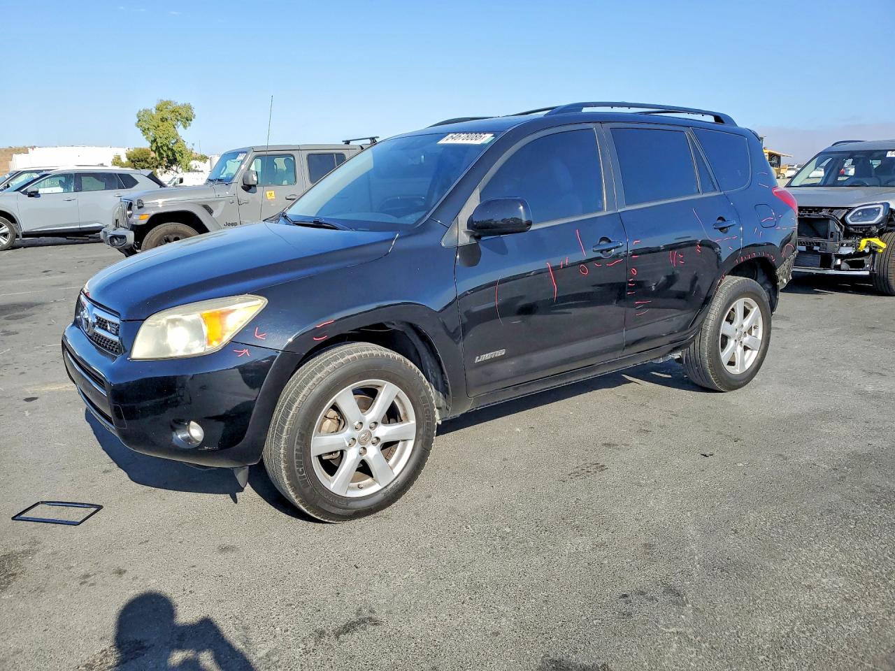 2007 Toyota Rav4 Limited Black vin: JTMBK31V775036442
