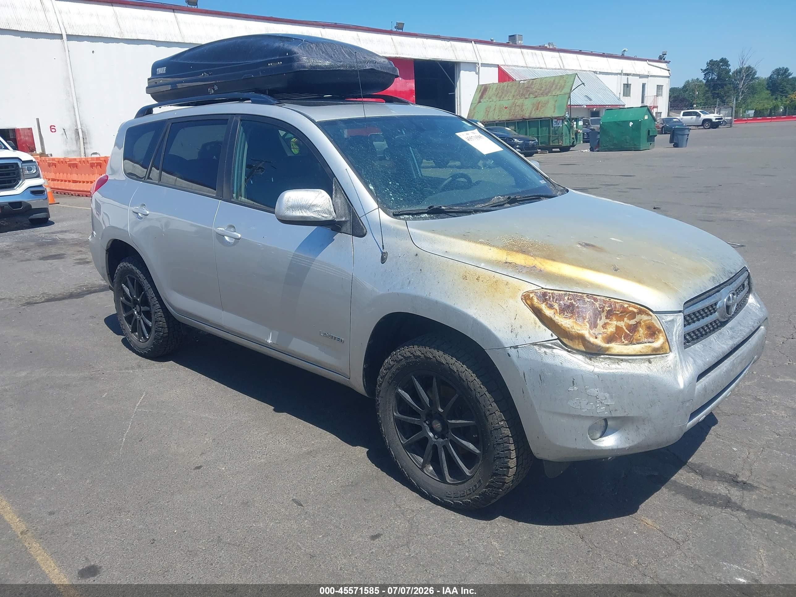 2007 Toyota Rav4 Limited Silver vin: JTMBK31V775037932