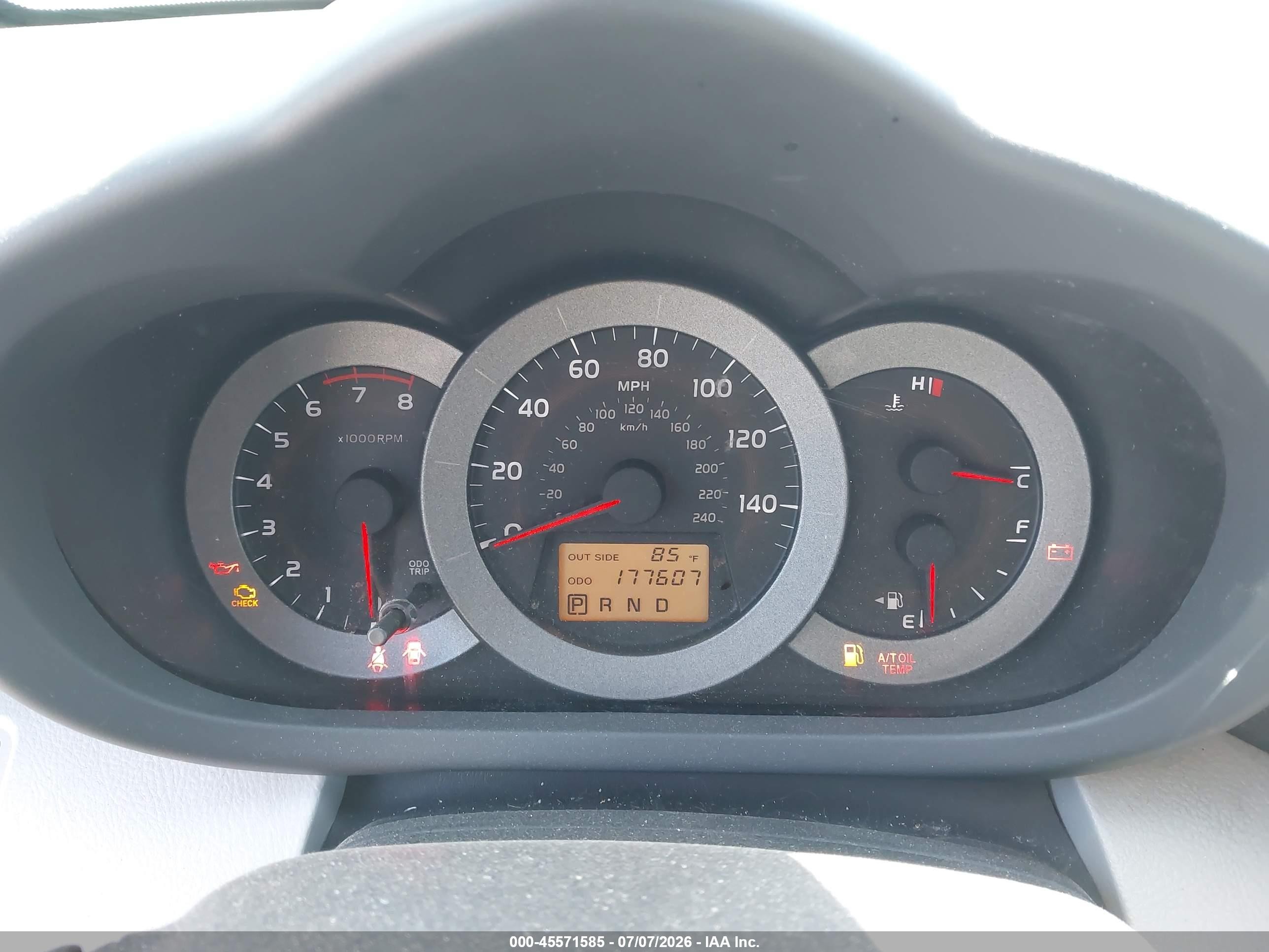 2007 Toyota Rav4 Limited Серебряный vin: JTMBK31V775037932