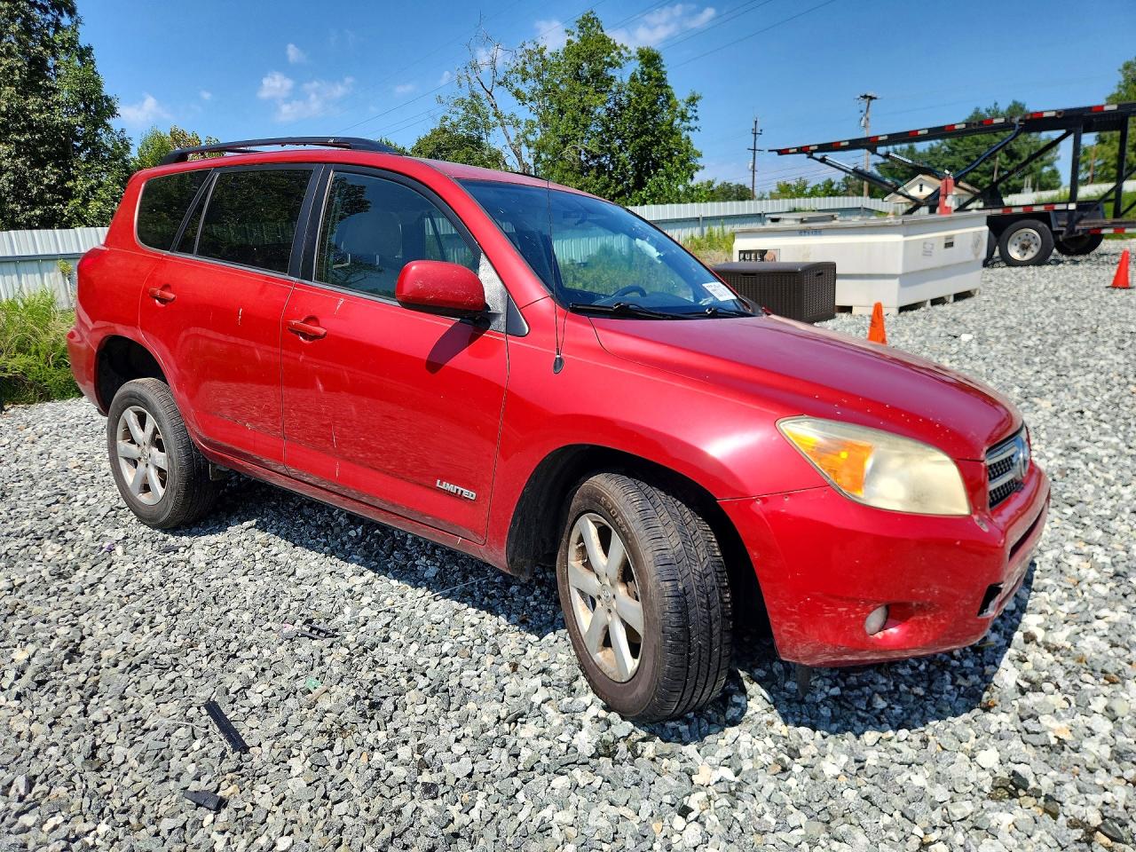 2007 Toyota Rav4 Limited Red vin: JTMBK31V776013382