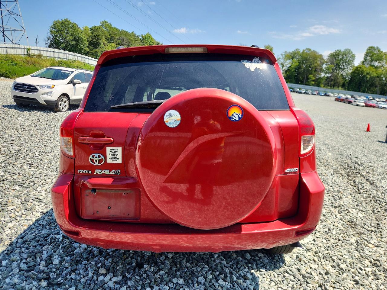 2007 Toyota Rav4 Limited Red vin: JTMBK31V776013382