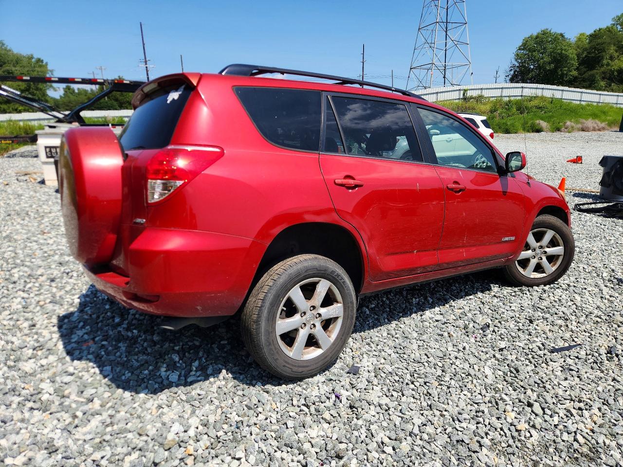 2007 Toyota Rav4 Limited Red vin: JTMBK31V776013382