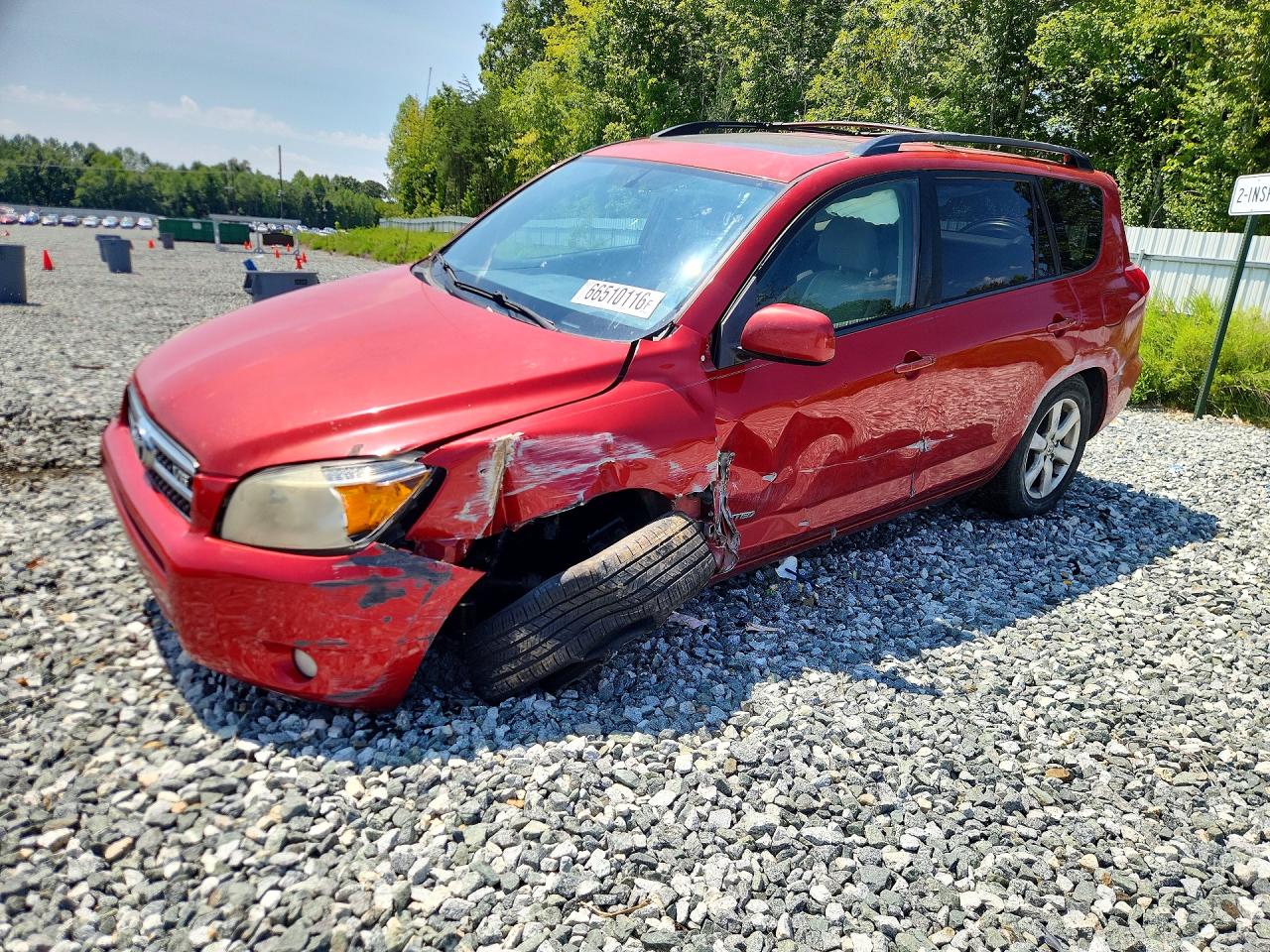 2007 Toyota Rav4 Limited Red vin: JTMBK31V776013382
