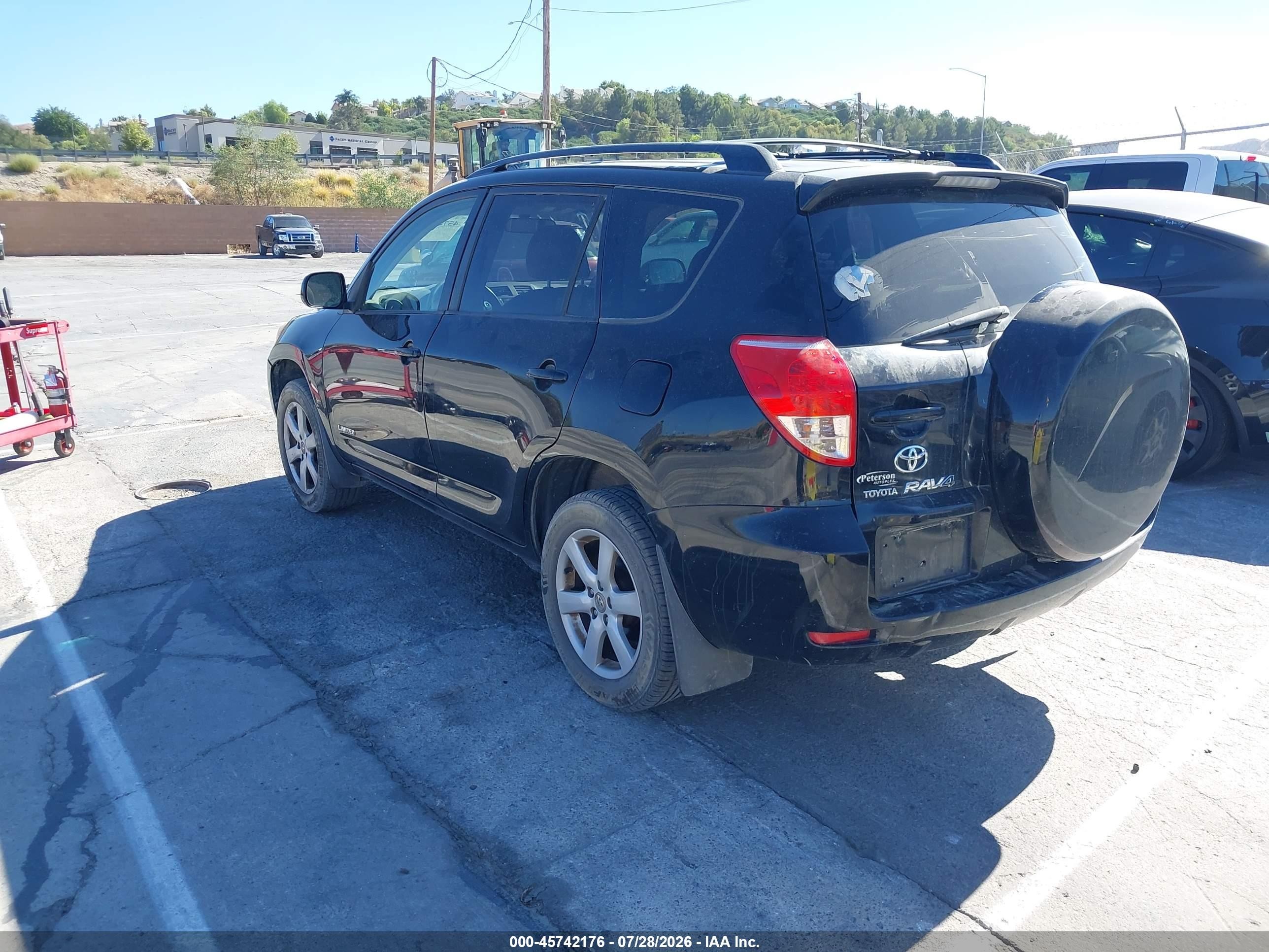 2007 Toyota Rav4 Limited Black vin: JTMBK31V776021725