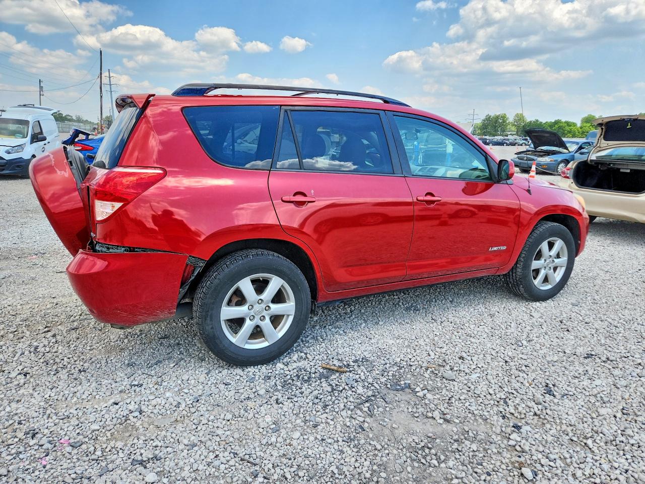 2008 Toyota Rav4 Limited Red vin: JTMBK31V786030300