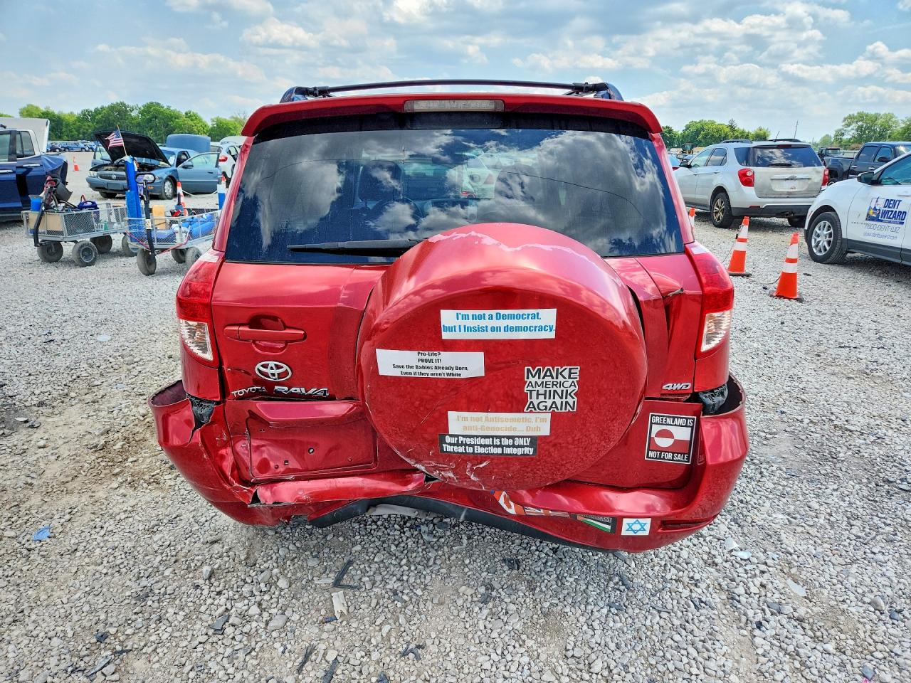 2008 Toyota Rav4 Limited Red vin: JTMBK31V786030300