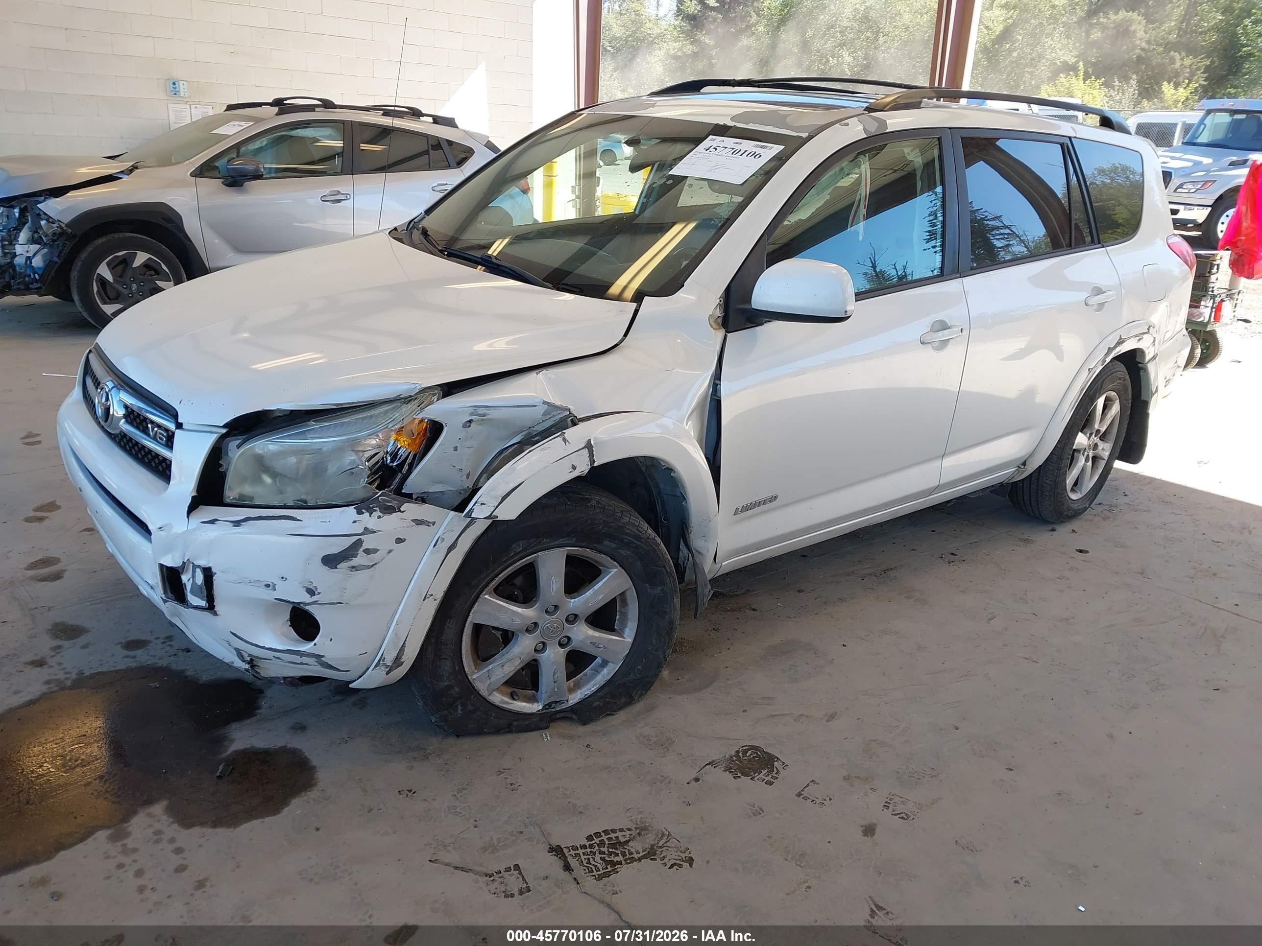2006 Toyota Rav4 Limited V6 White vin: JTMBK31V865010348