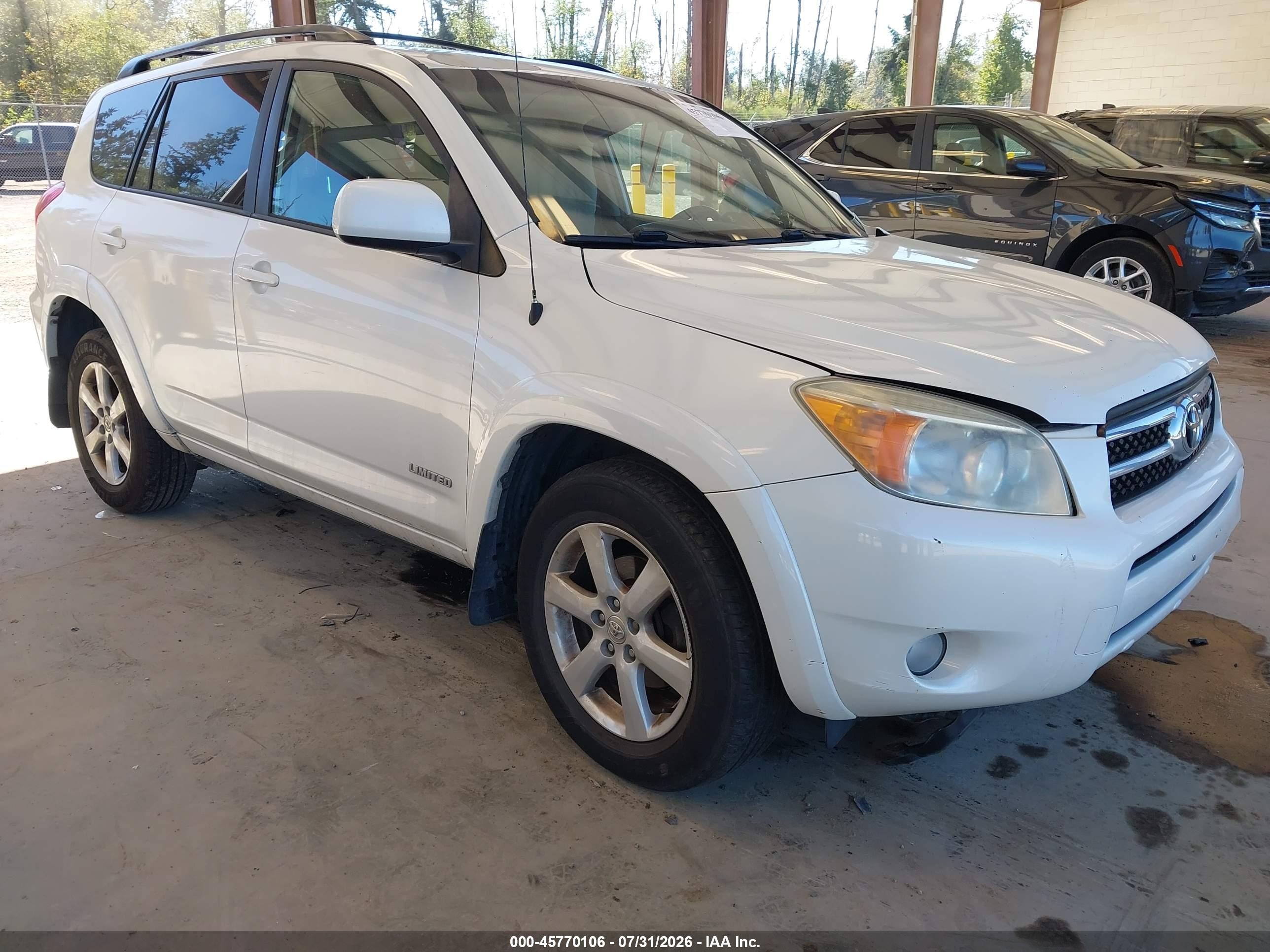 2006 Toyota Rav4 Limited V6 White vin: JTMBK31V865010348
