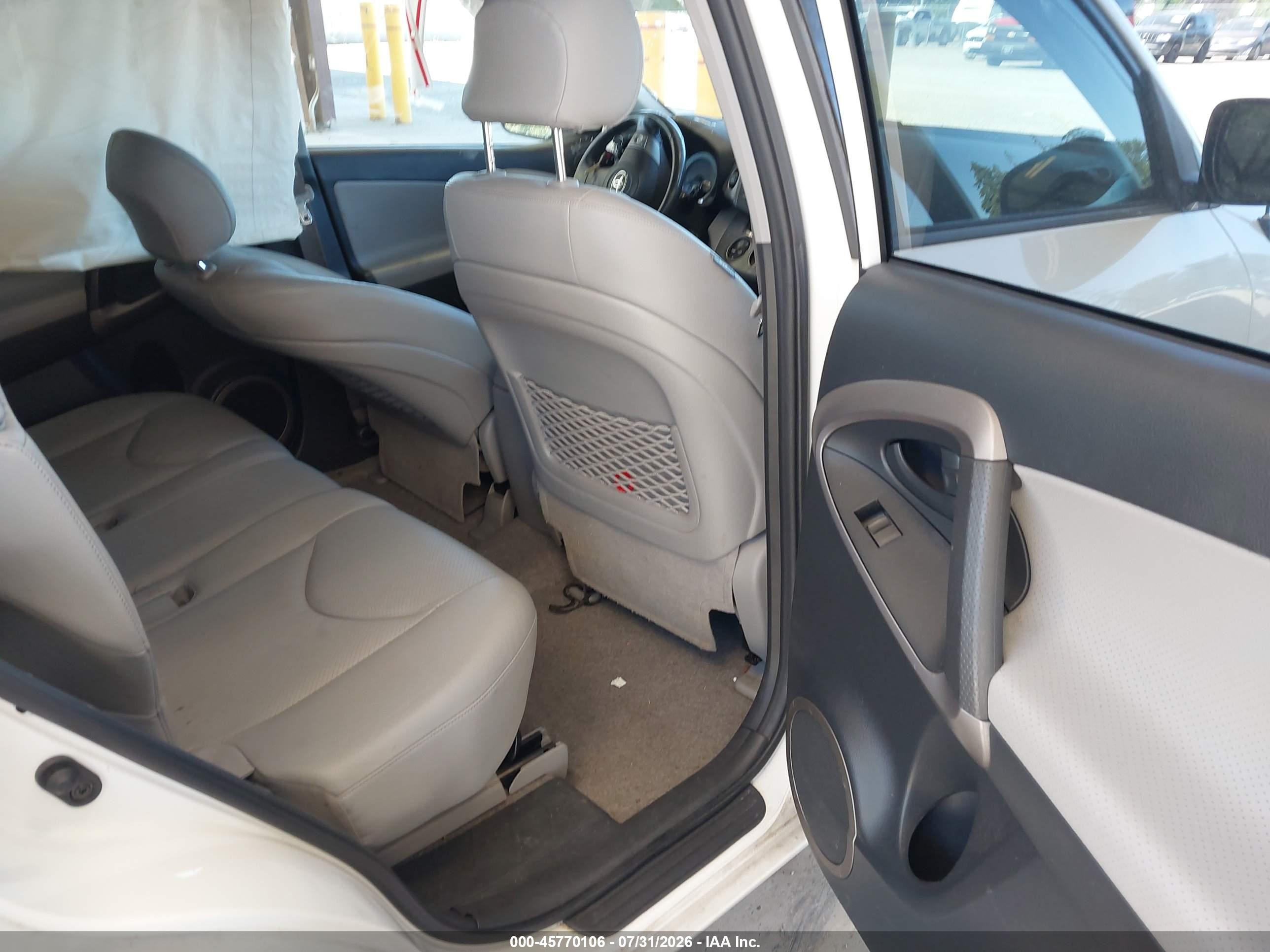 2006 Toyota Rav4 Limited V6 White vin: JTMBK31V865010348