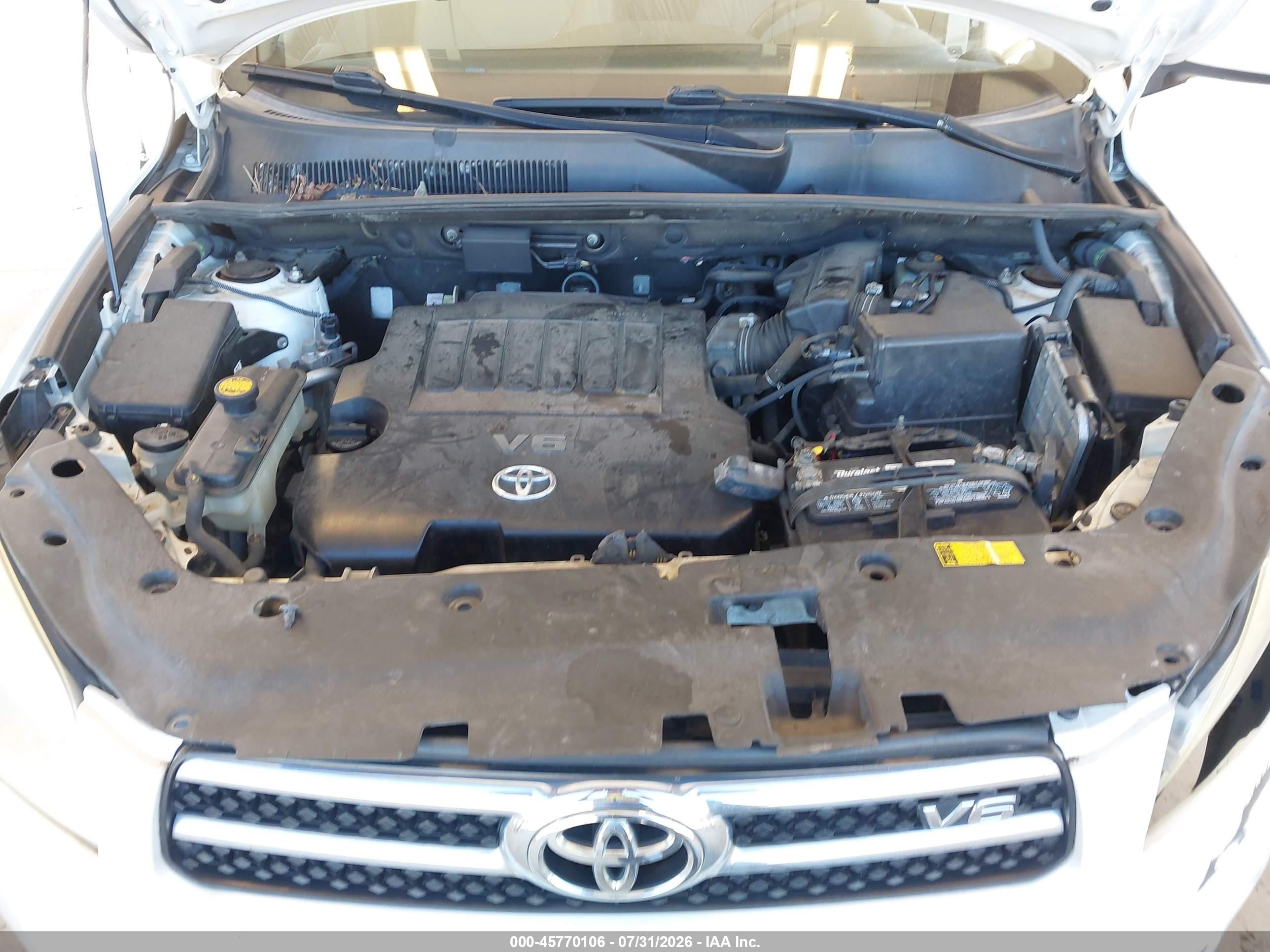 2006 Toyota Rav4 Limited V6 White vin: JTMBK31V865010348