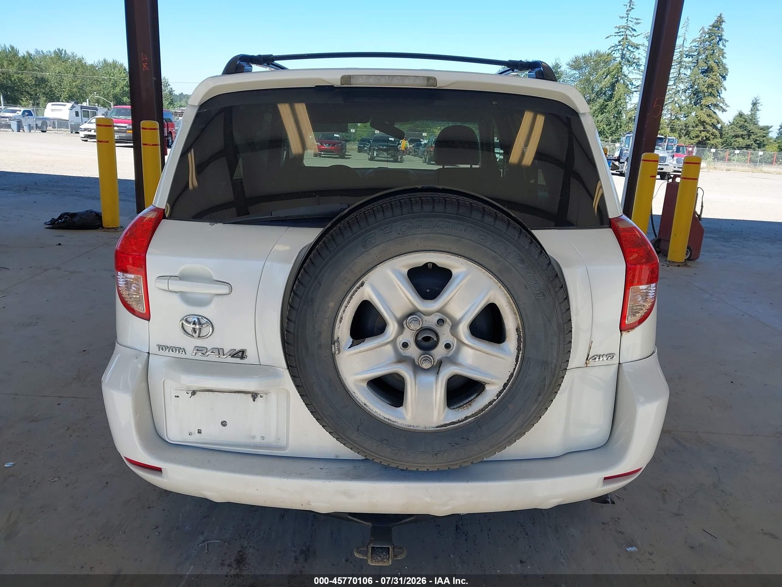 2006 Toyota Rav4 Limited V6 White vin: JTMBK31V865010348