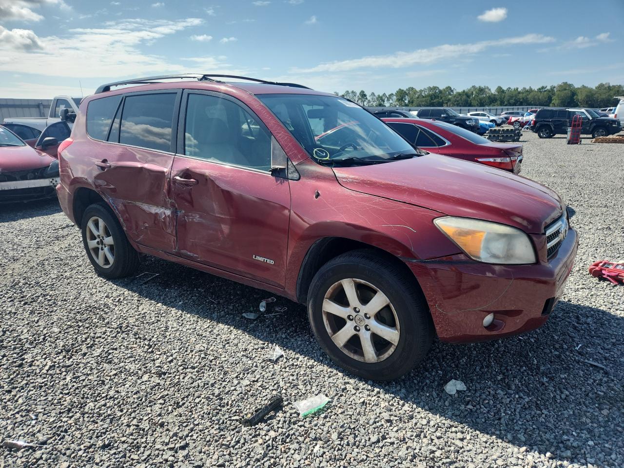 2007 Toyota Rav4 Limited Burgundy vin: JTMBK31V875021416
