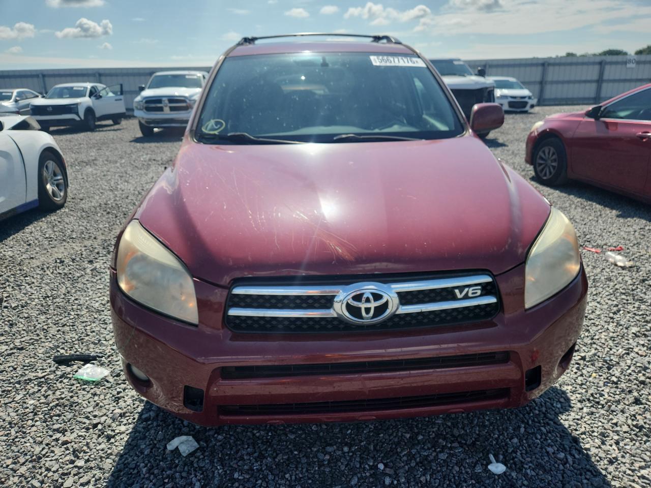 2007 Toyota Rav4 Limited Burgundy vin: JTMBK31V875021416