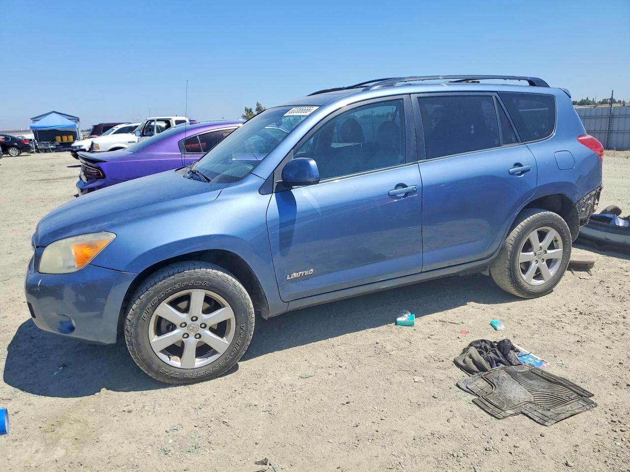 2007 Toyota Rav4 Limited Blue vin: JTMBK31V876019711