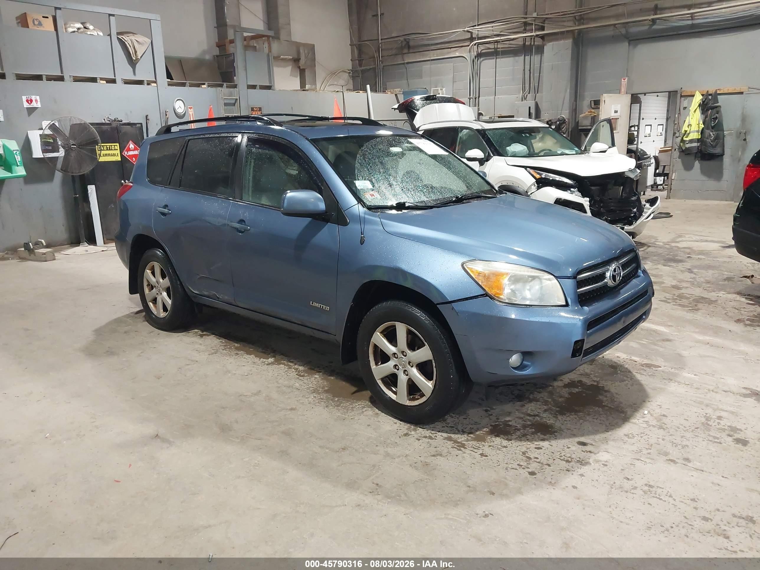 2008 Toyota Rav4 Limited V6 Blue vin: JTMBK31V885059469