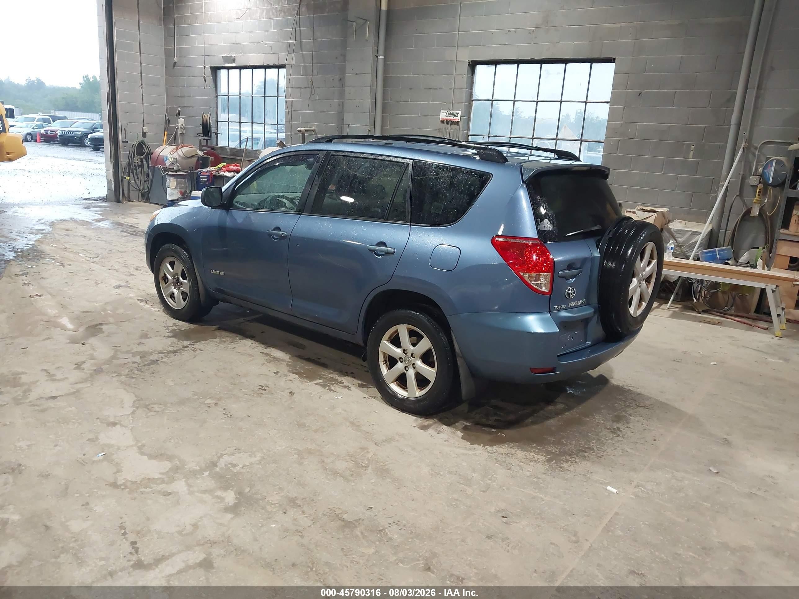 2008 Toyota Rav4 Limited V6 Blue vin: JTMBK31V885059469