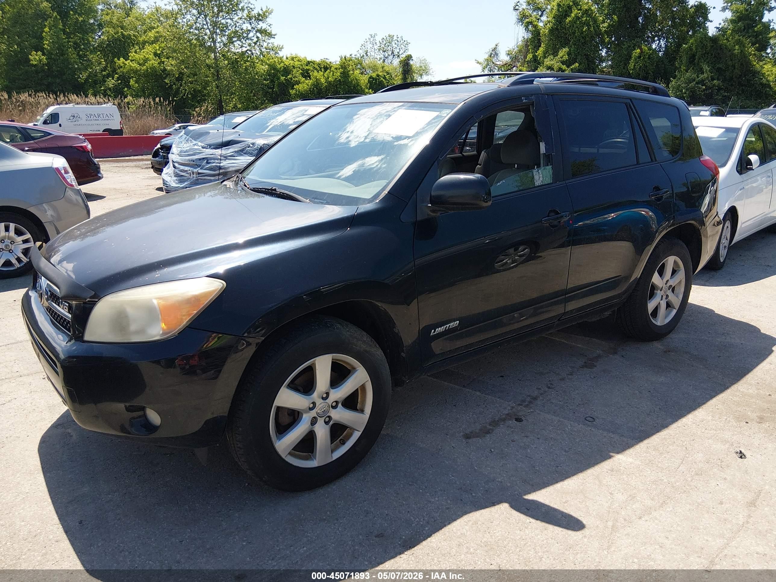2008 Toyota Rav4 Limited V6 Black vin: JTMBK31V885063778