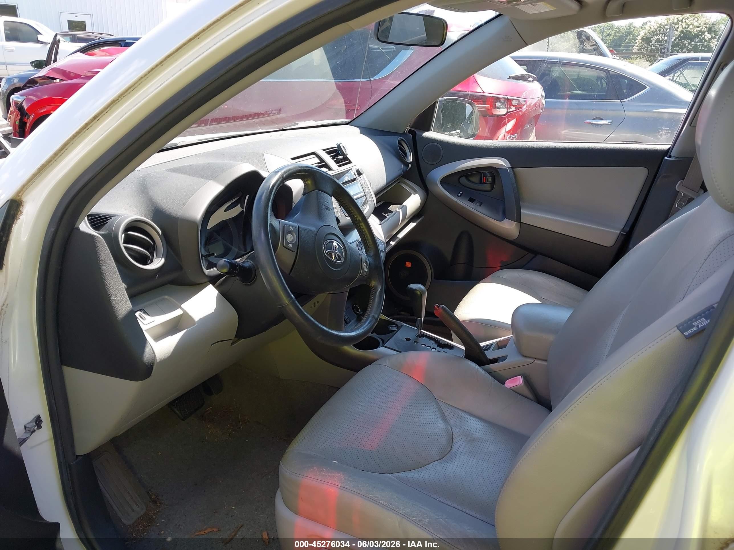 2008 Toyota Rav4 Limited V6 White vin: JTMBK31V885066714