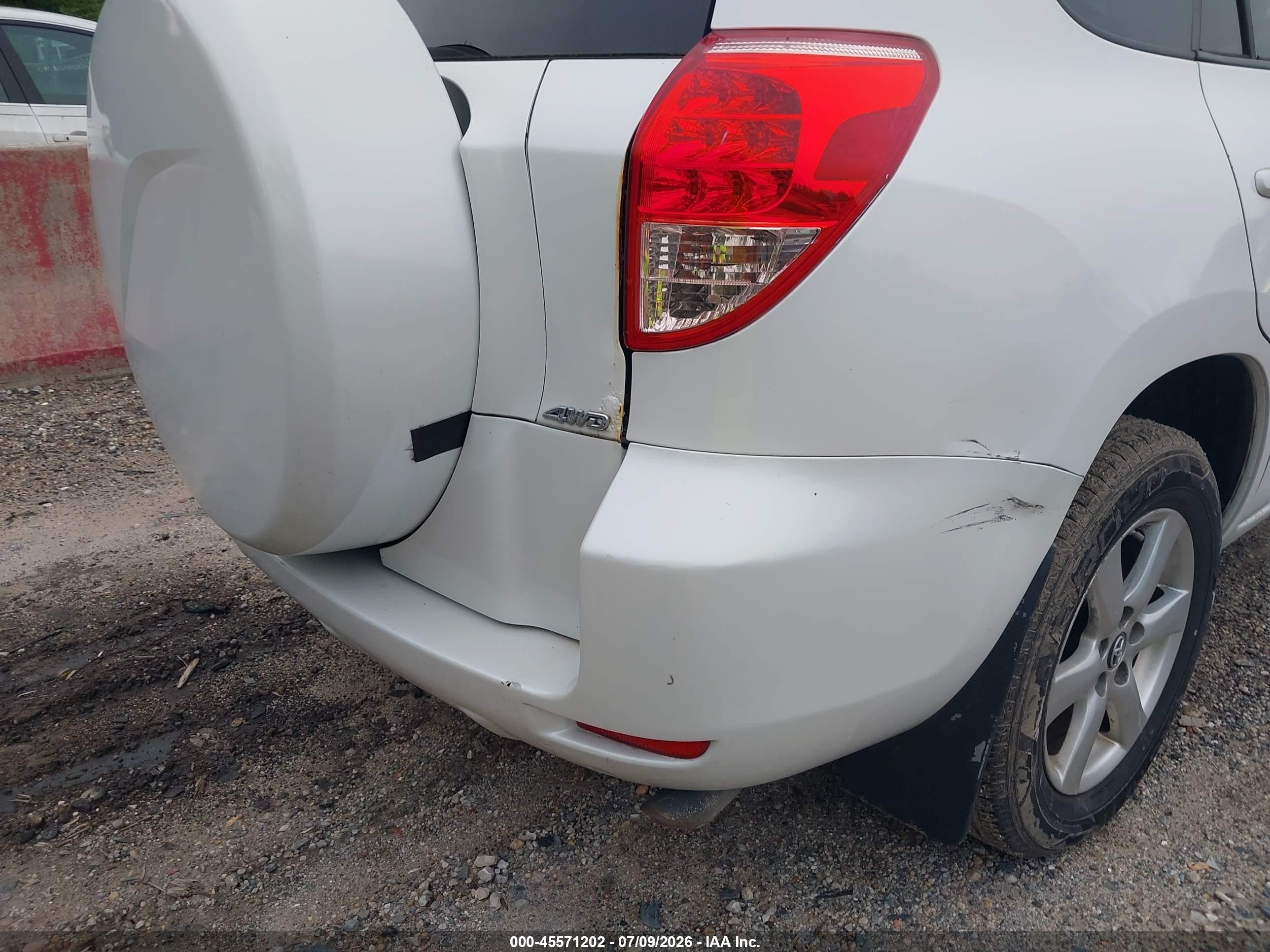 2008 Toyota Rav4 Limited V6 White vin: JTMBK31V885068933