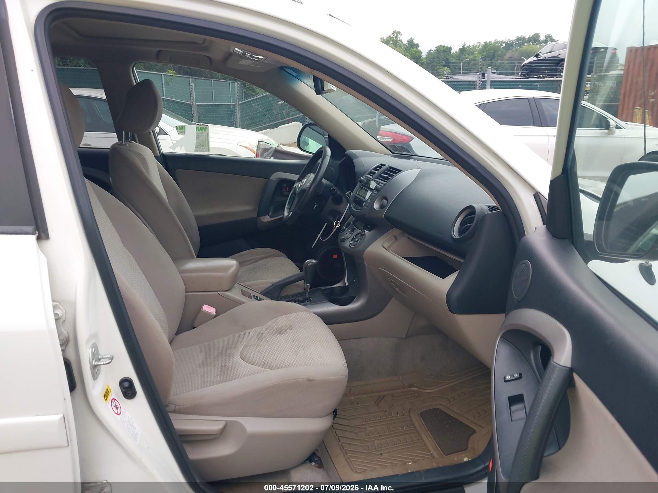2008 Toyota Rav4 Limited V6 White vin: JTMBK31V885068933
