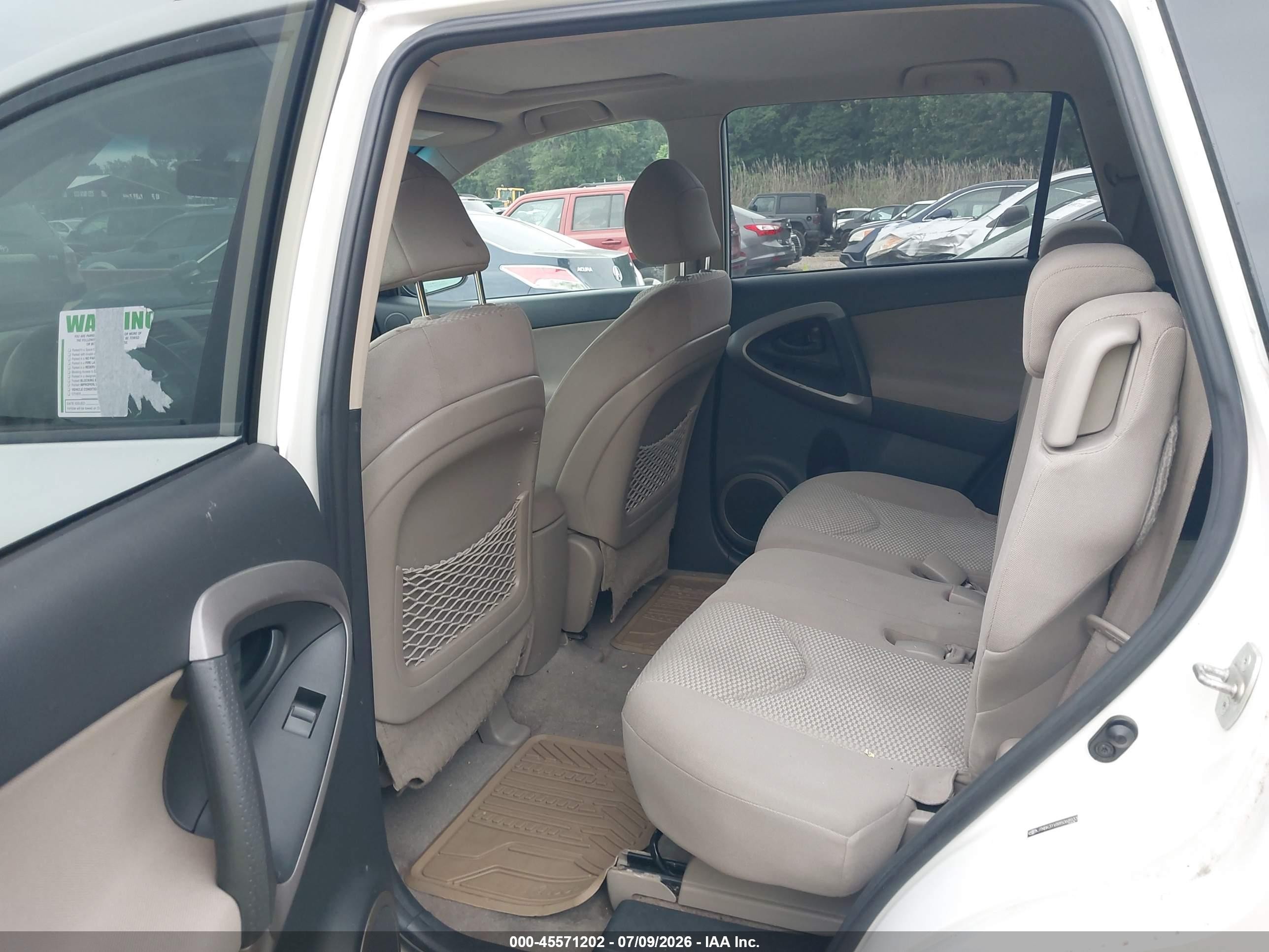 2008 Toyota Rav4 Limited V6 White vin: JTMBK31V885068933