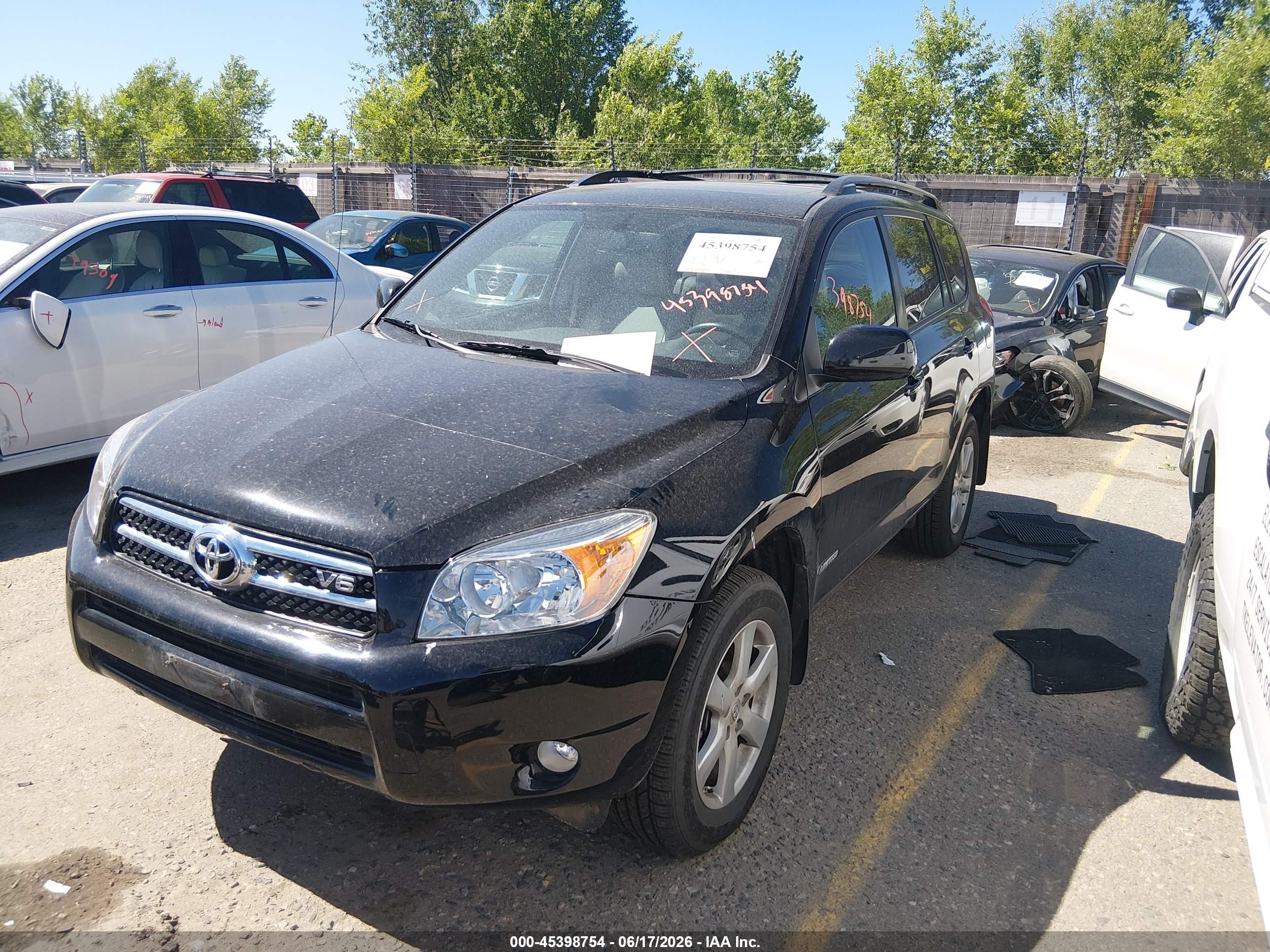 2008 Toyota Rav4 Limited V6 Black vin: JTMBK31V886031262