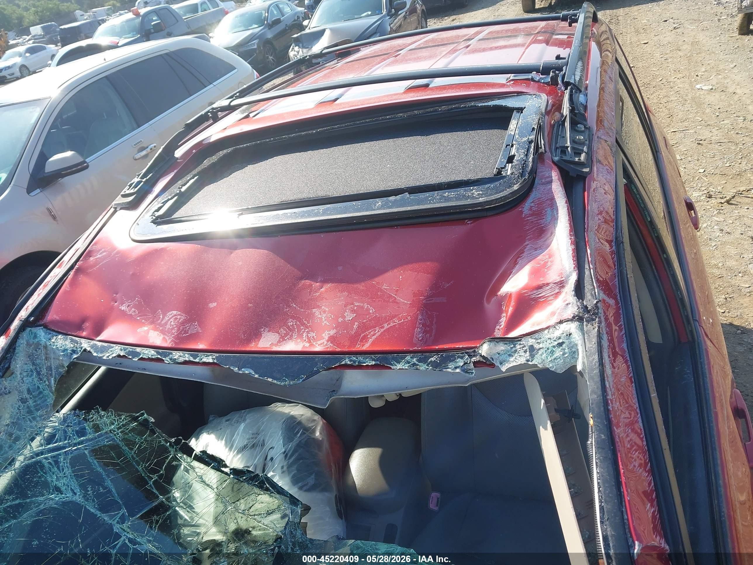 2008 Toyota Rav4 Limited V6 Burgundy vin: JTMBK31V886037417