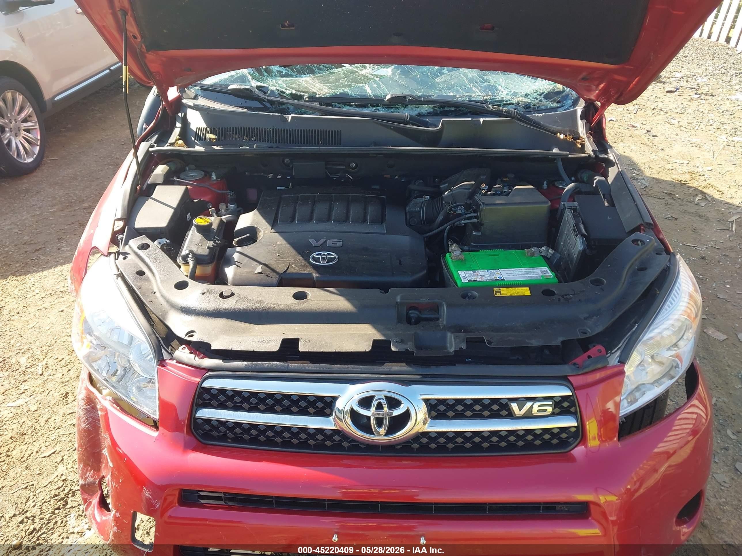 2008 Toyota Rav4 Limited V6 Burgundy vin: JTMBK31V886037417