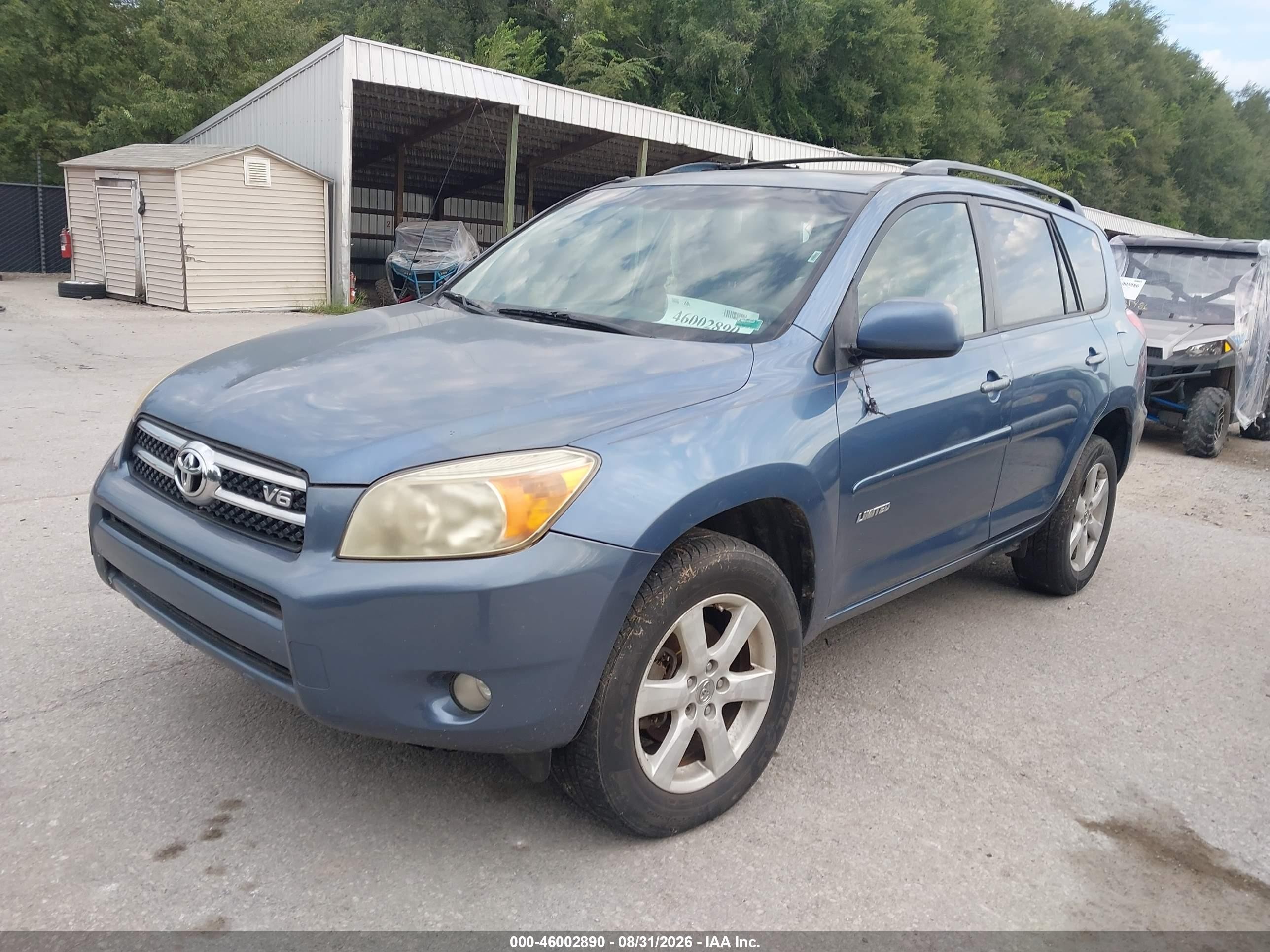 2008 Toyota Rav4 Limited V6 Light Blue vin: JTMBK31V886046800