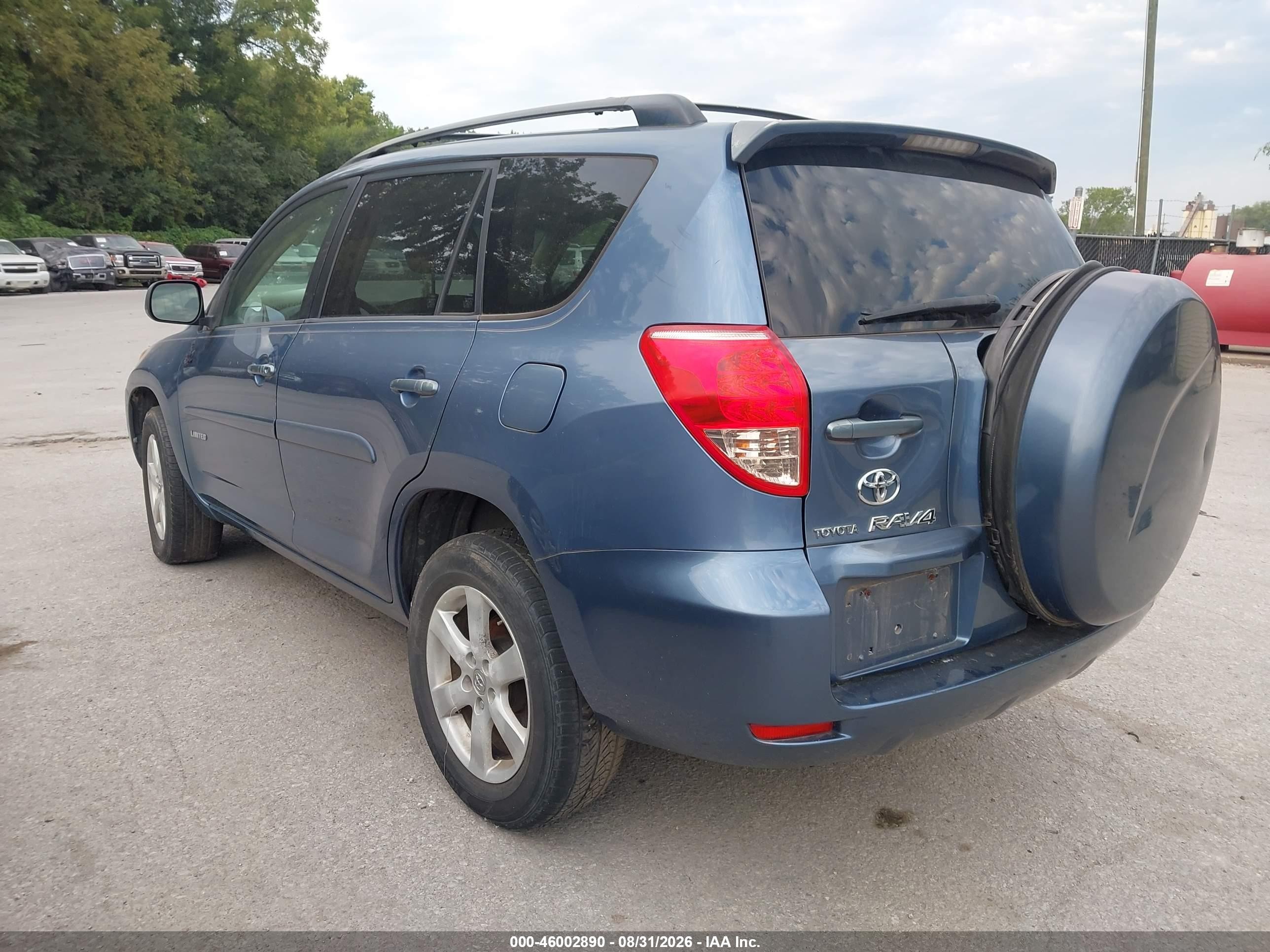 2008 Toyota Rav4 Limited V6 Light Blue vin: JTMBK31V886046800
