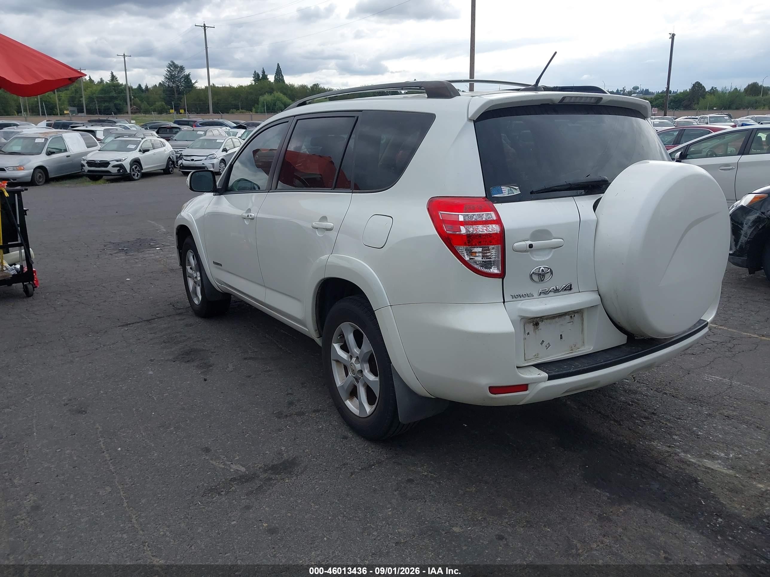 2009 Toyota Rav4 Limited V6 White vin: JTMBK31V895073695