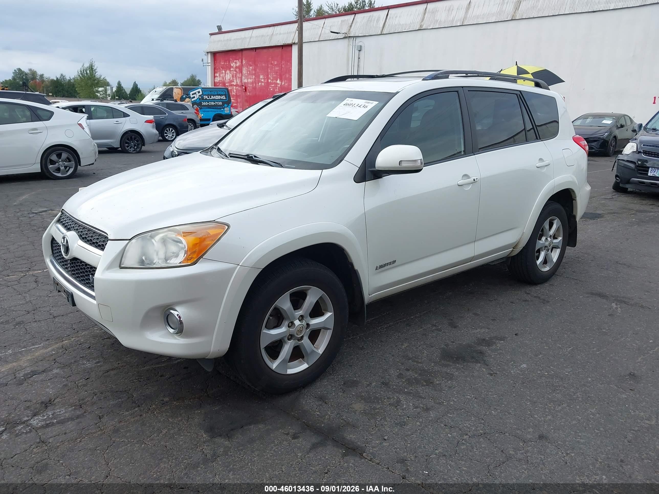 2009 Toyota Rav4 Limited V6 White vin: JTMBK31V895073695