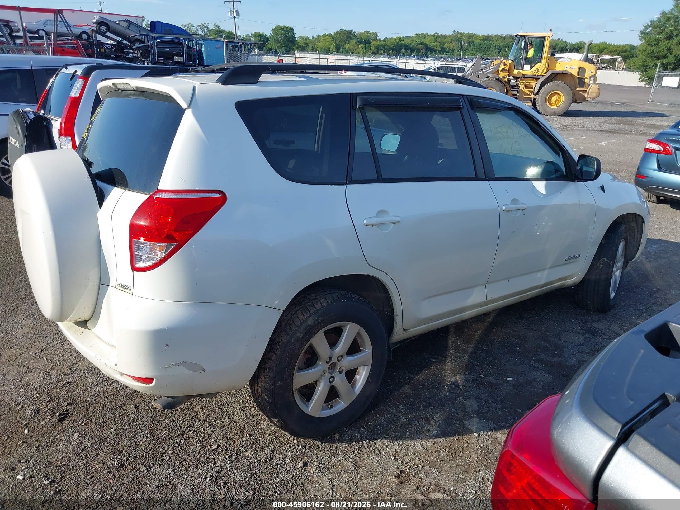 2006 Toyota Rav4 Limited V6 White vin: JTMBK31V965002095