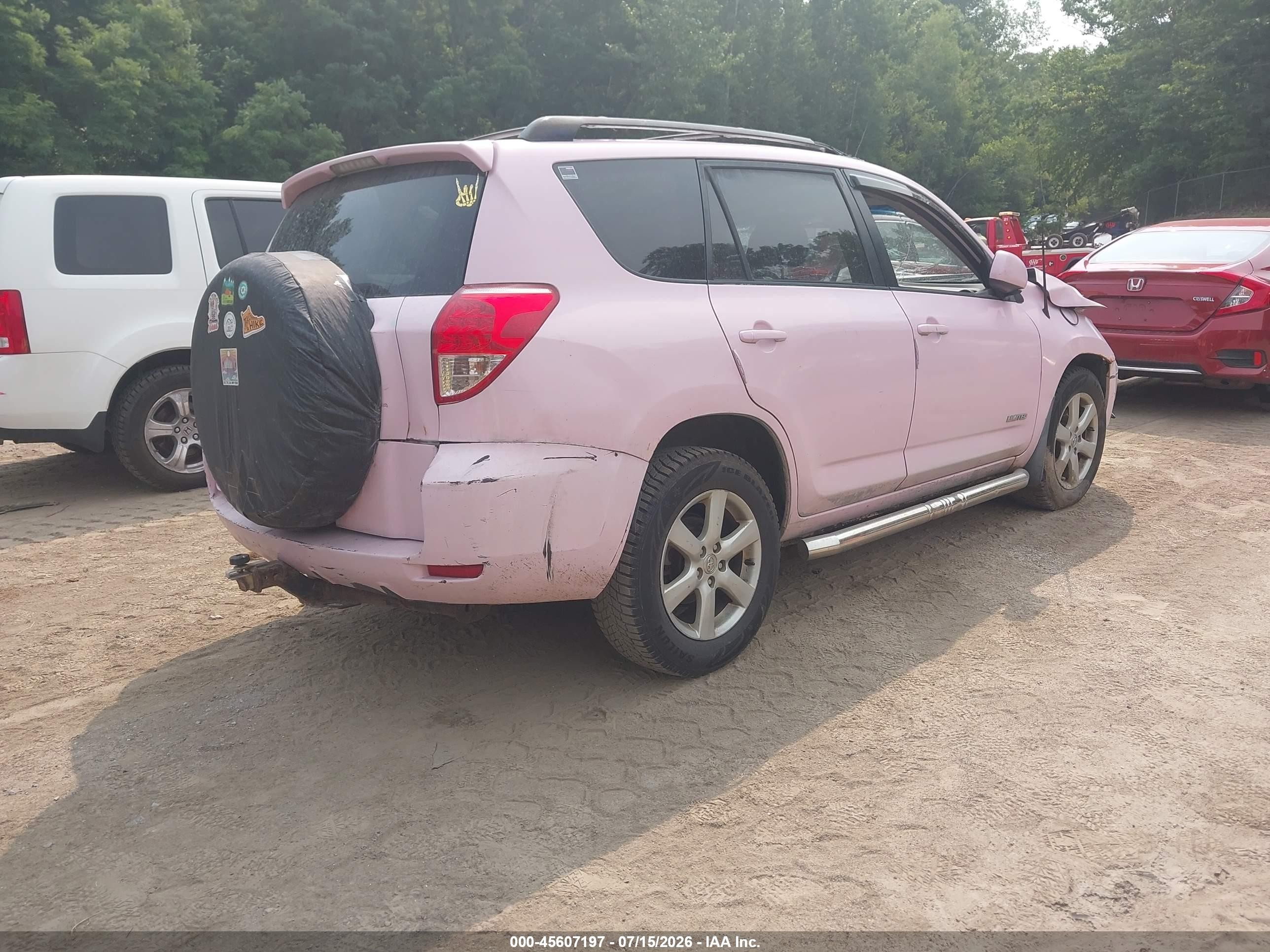 2006 Toyota Rav4 Limited V6 Pink vin: JTMBK31V965004154