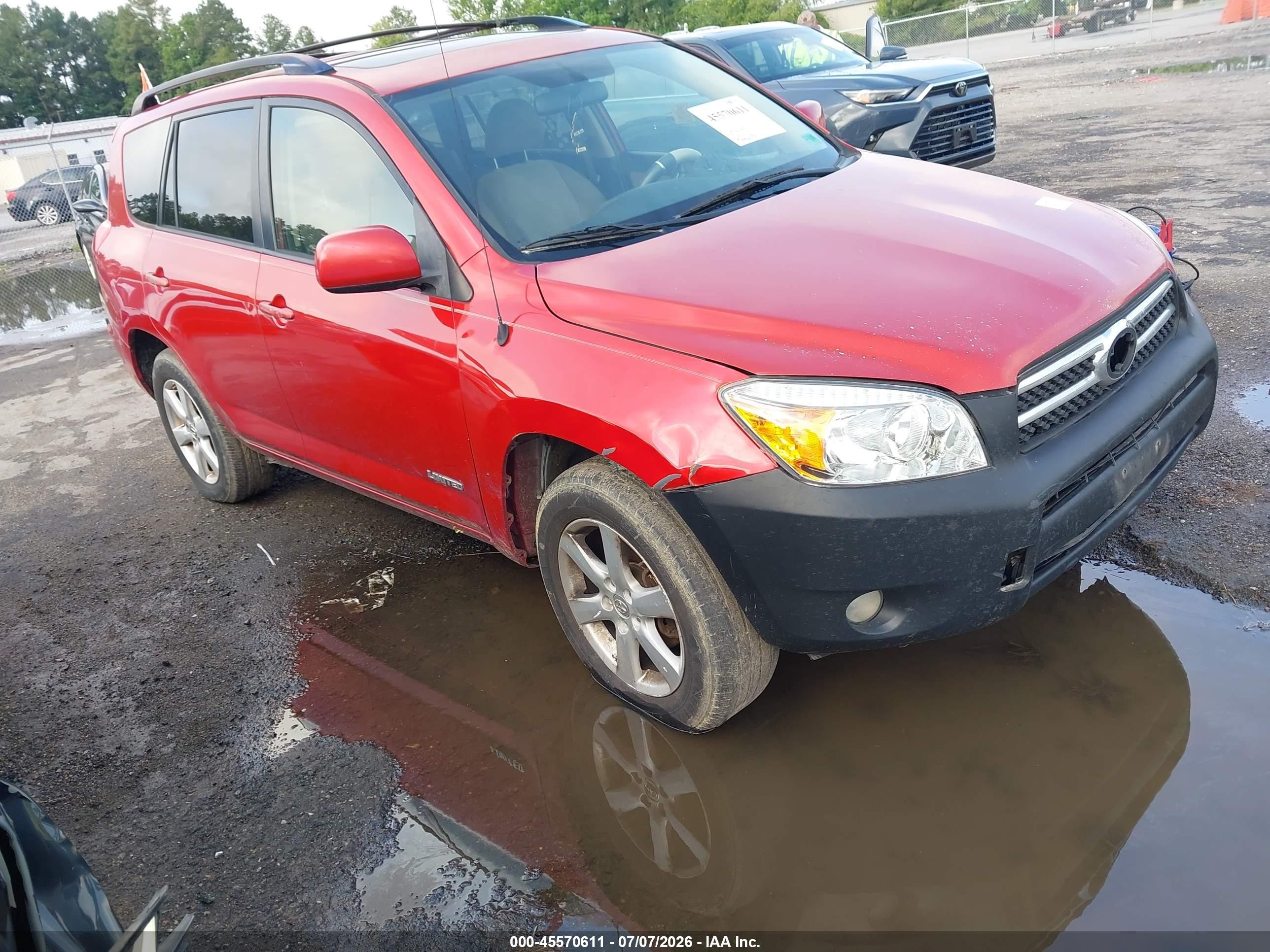 2006 Toyota Rav4 Limited V6 Red vin: JTMBK31V966008778