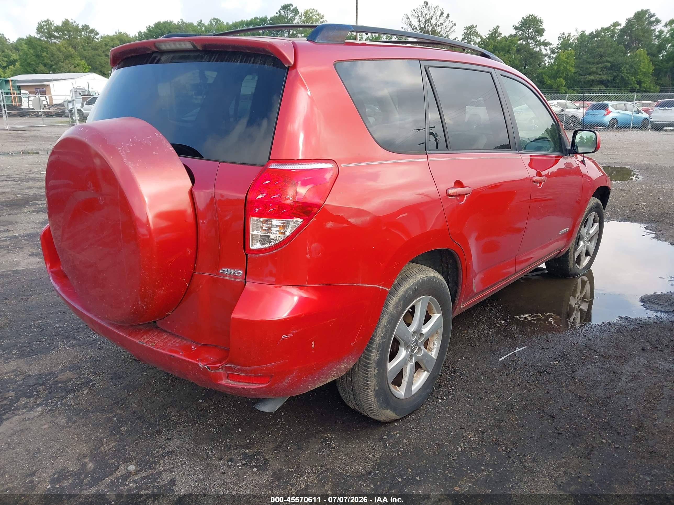 2006 Toyota Rav4 Limited V6 Red vin: JTMBK31V966008778