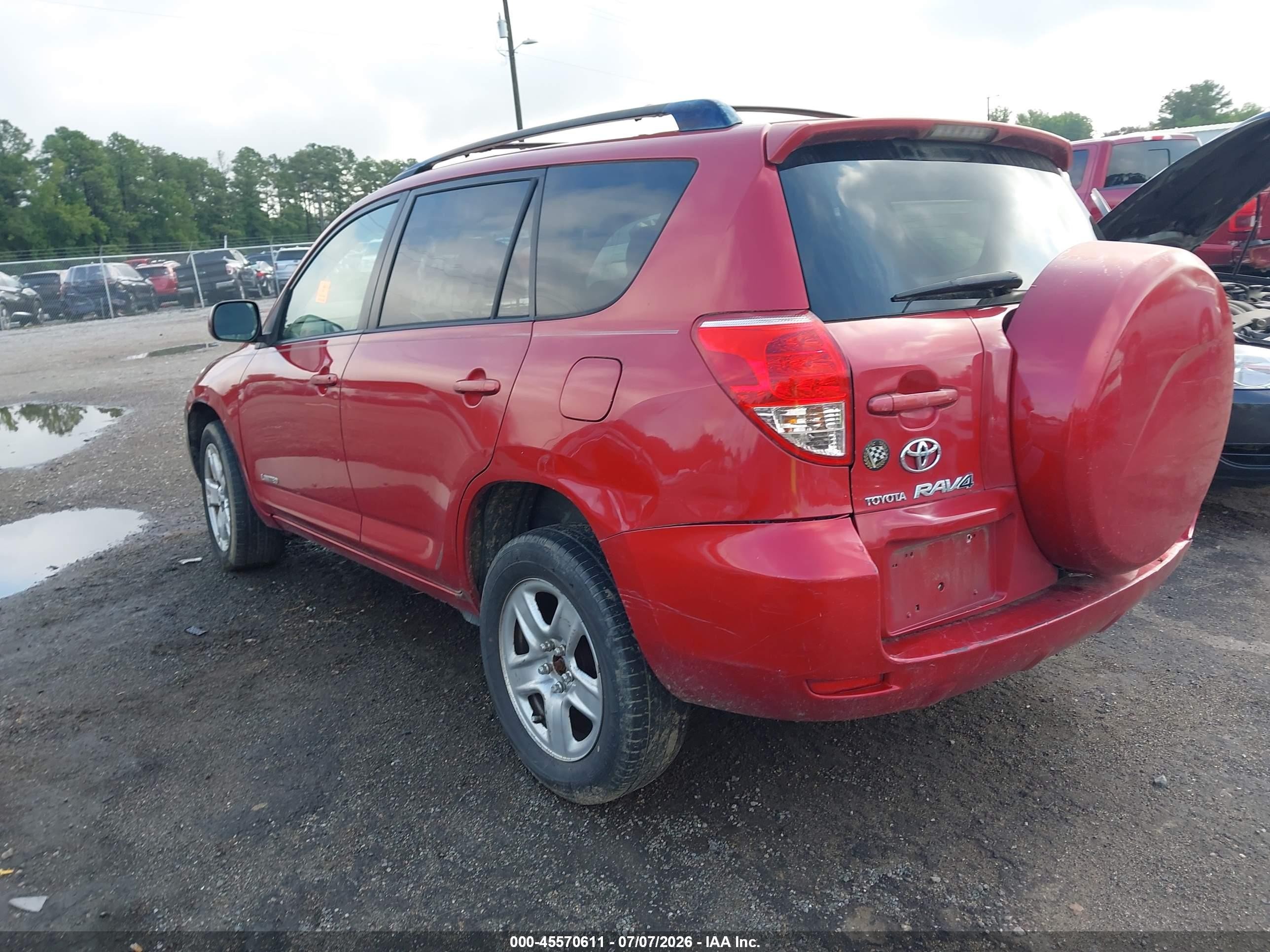 2006 Toyota Rav4 Limited V6 Red vin: JTMBK31V966008778
