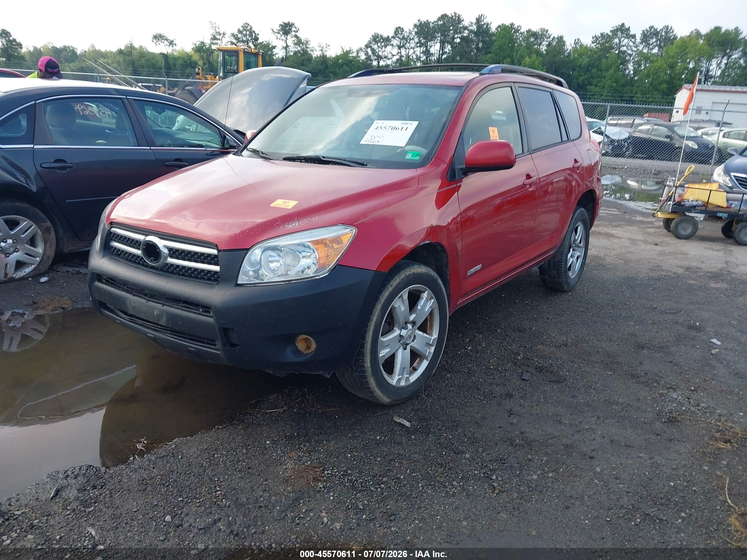 2006 Toyota Rav4 Limited V6 Red vin: JTMBK31V966008778