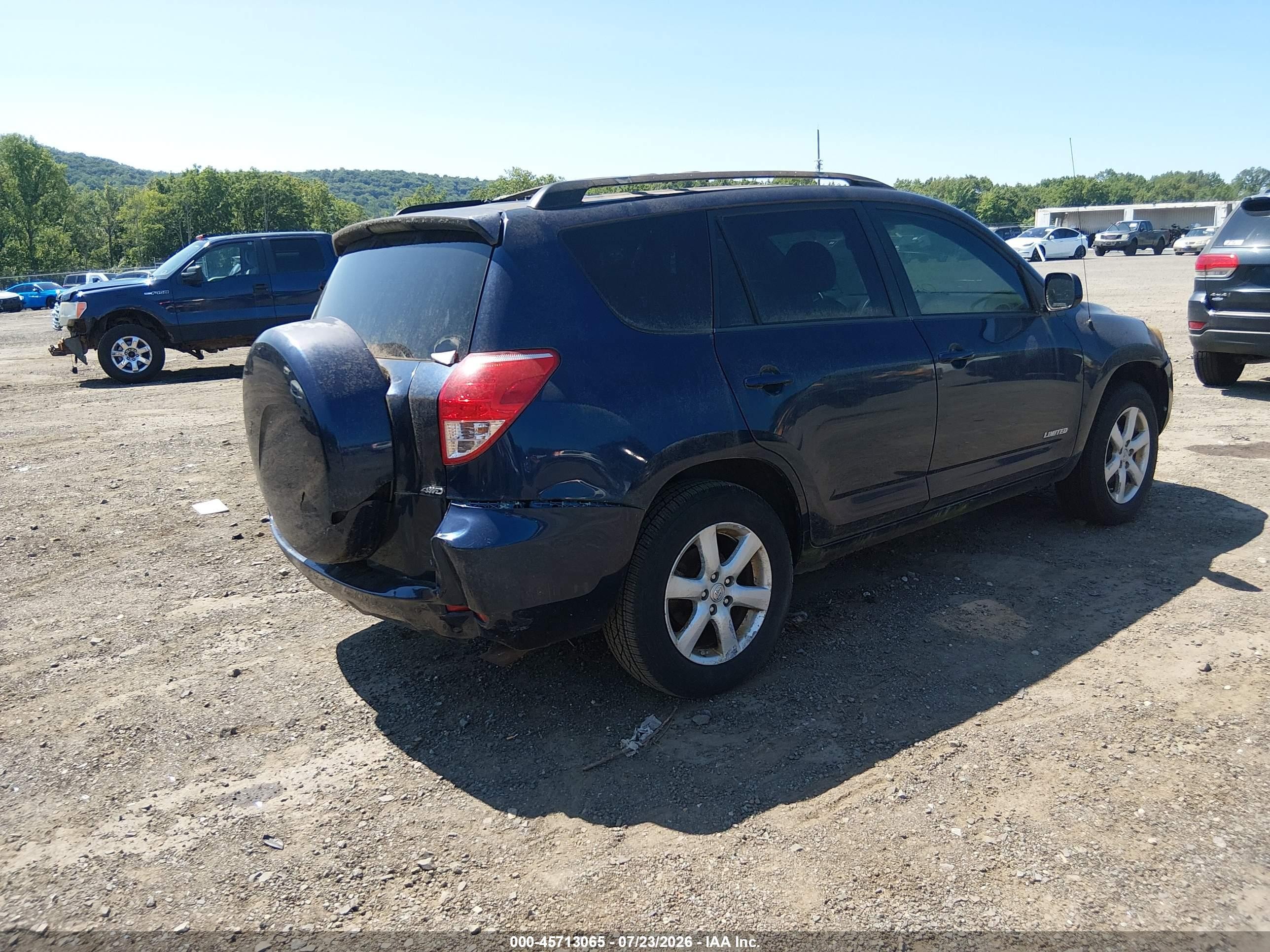 2007 Toyota Rav4 Limited Blue vin: JTMBK31V975021747