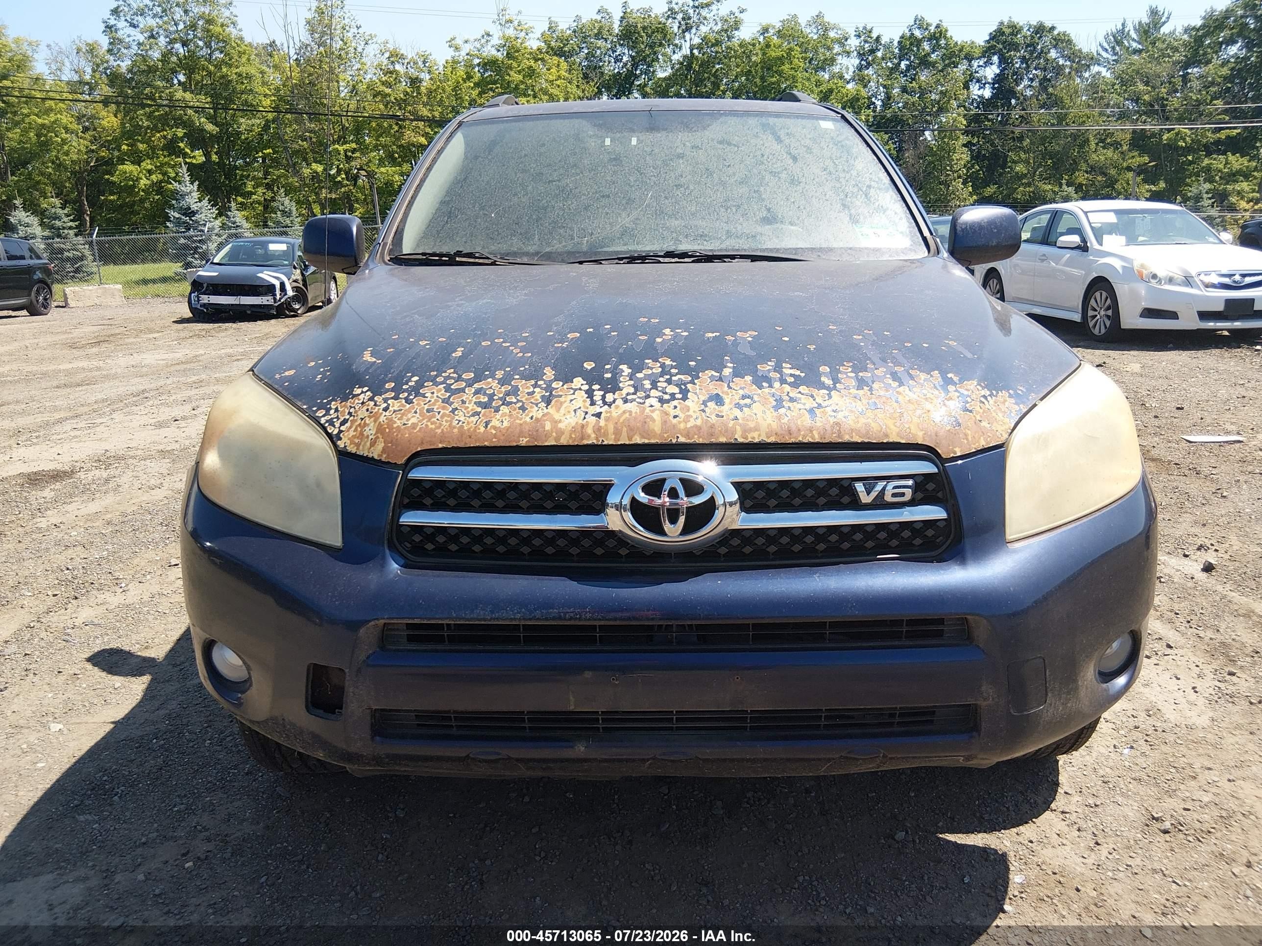 2007 Toyota Rav4 Limited Blue vin: JTMBK31V975021747