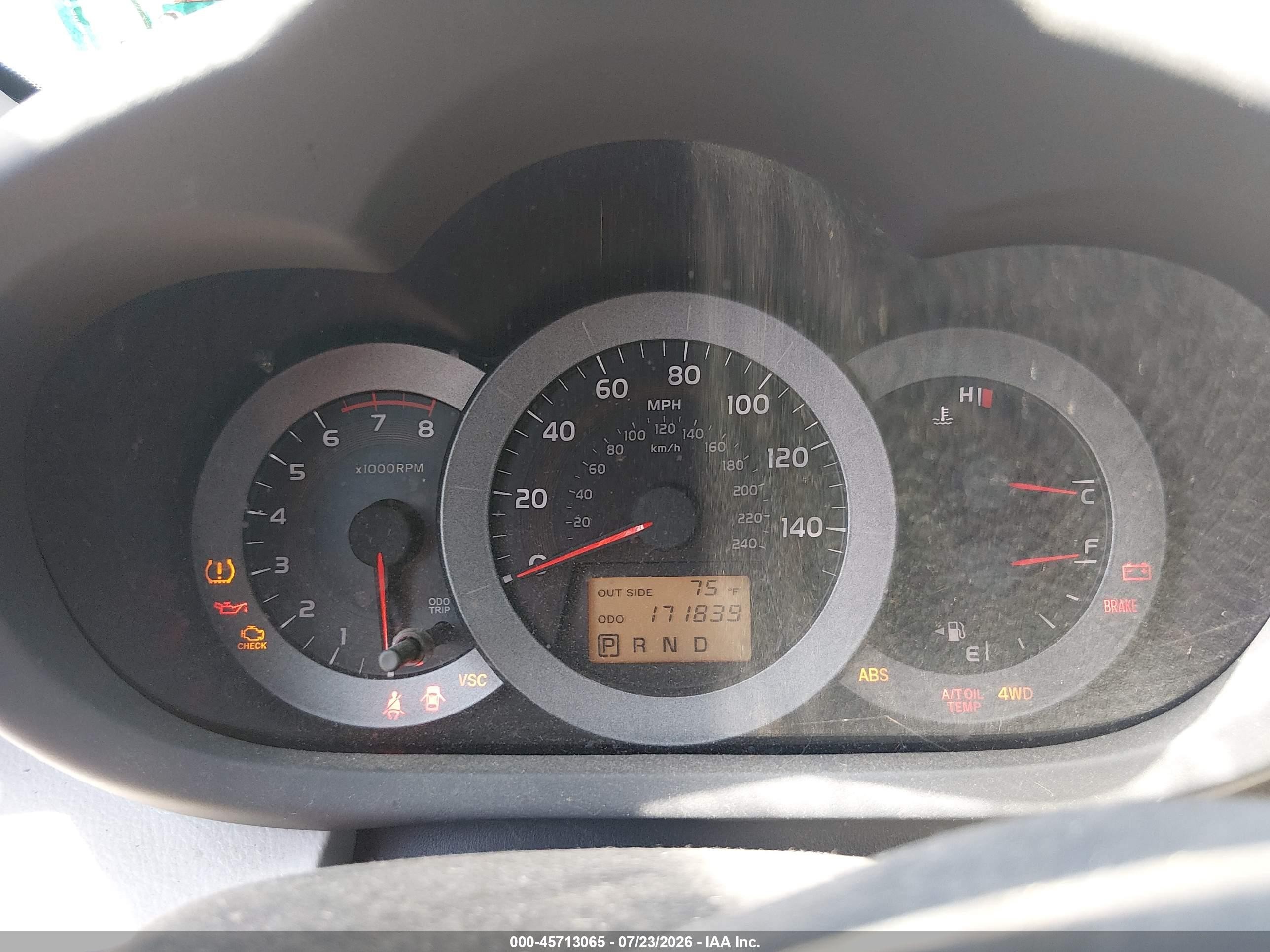 2007 Toyota Rav4 Limited Blue vin: JTMBK31V975021747
