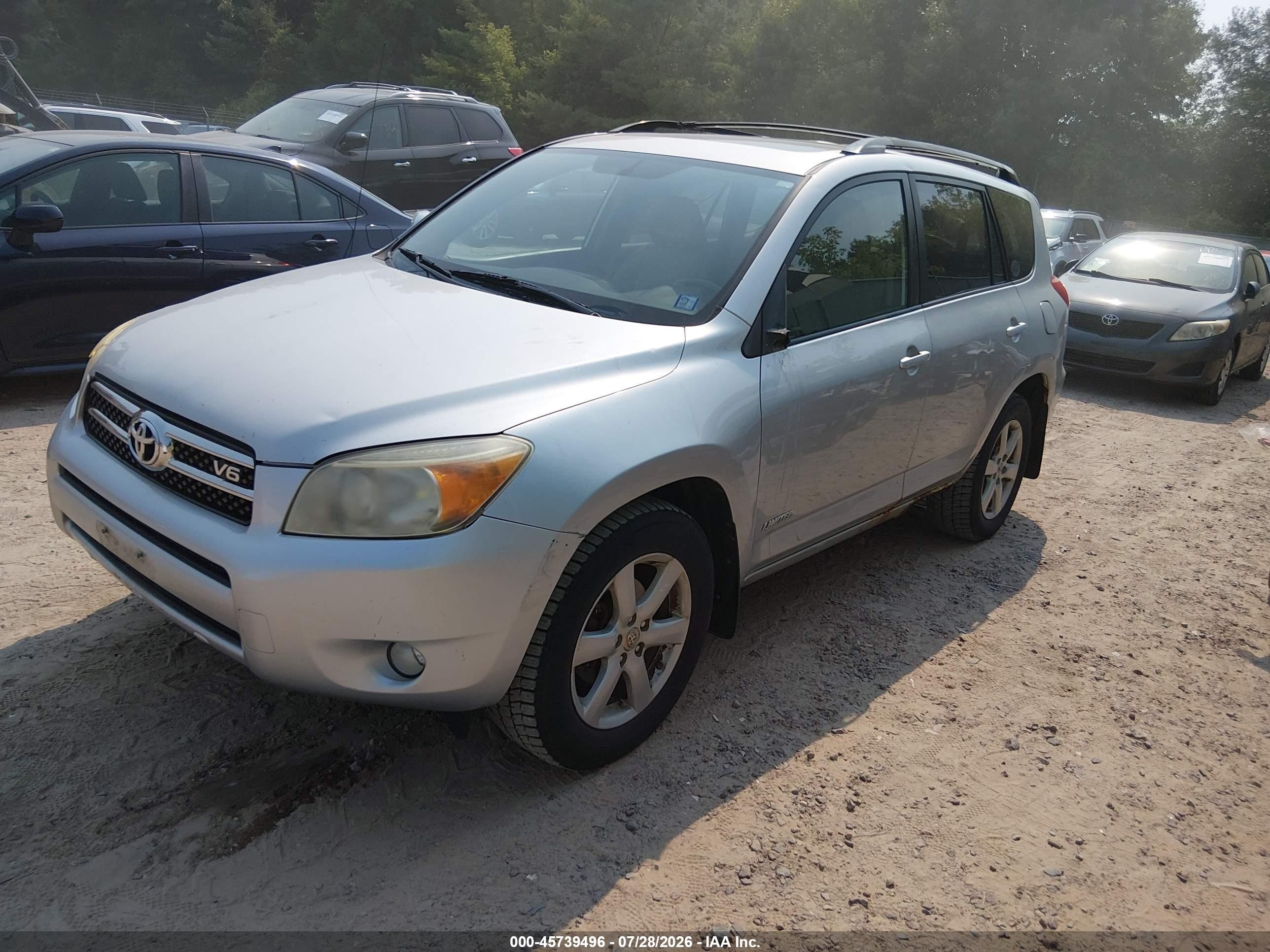 2007 Toyota Rav4 Limited Silver vin: JTMBK31V975025796