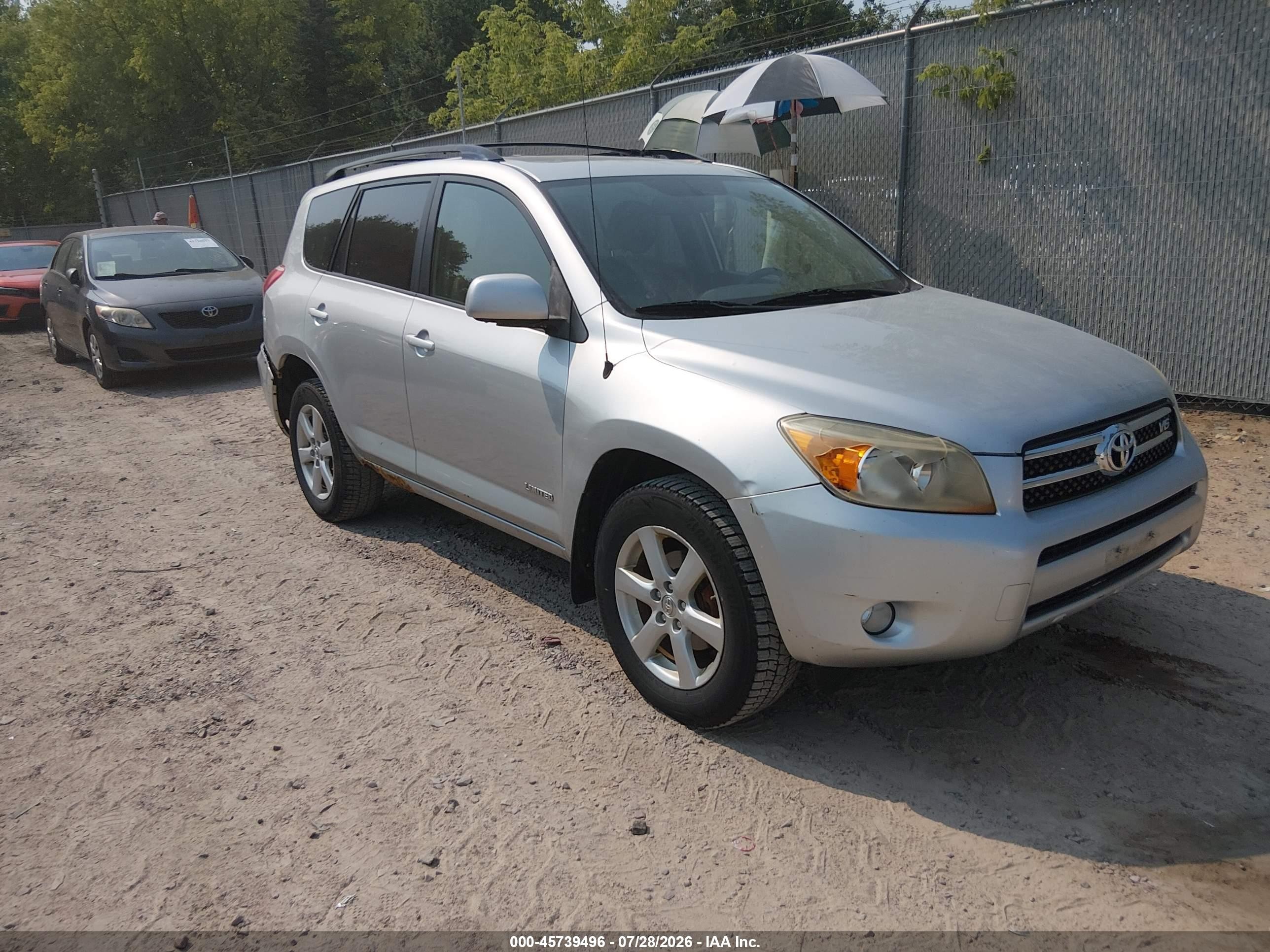 2007 Toyota Rav4 Limited Silver vin: JTMBK31V975025796