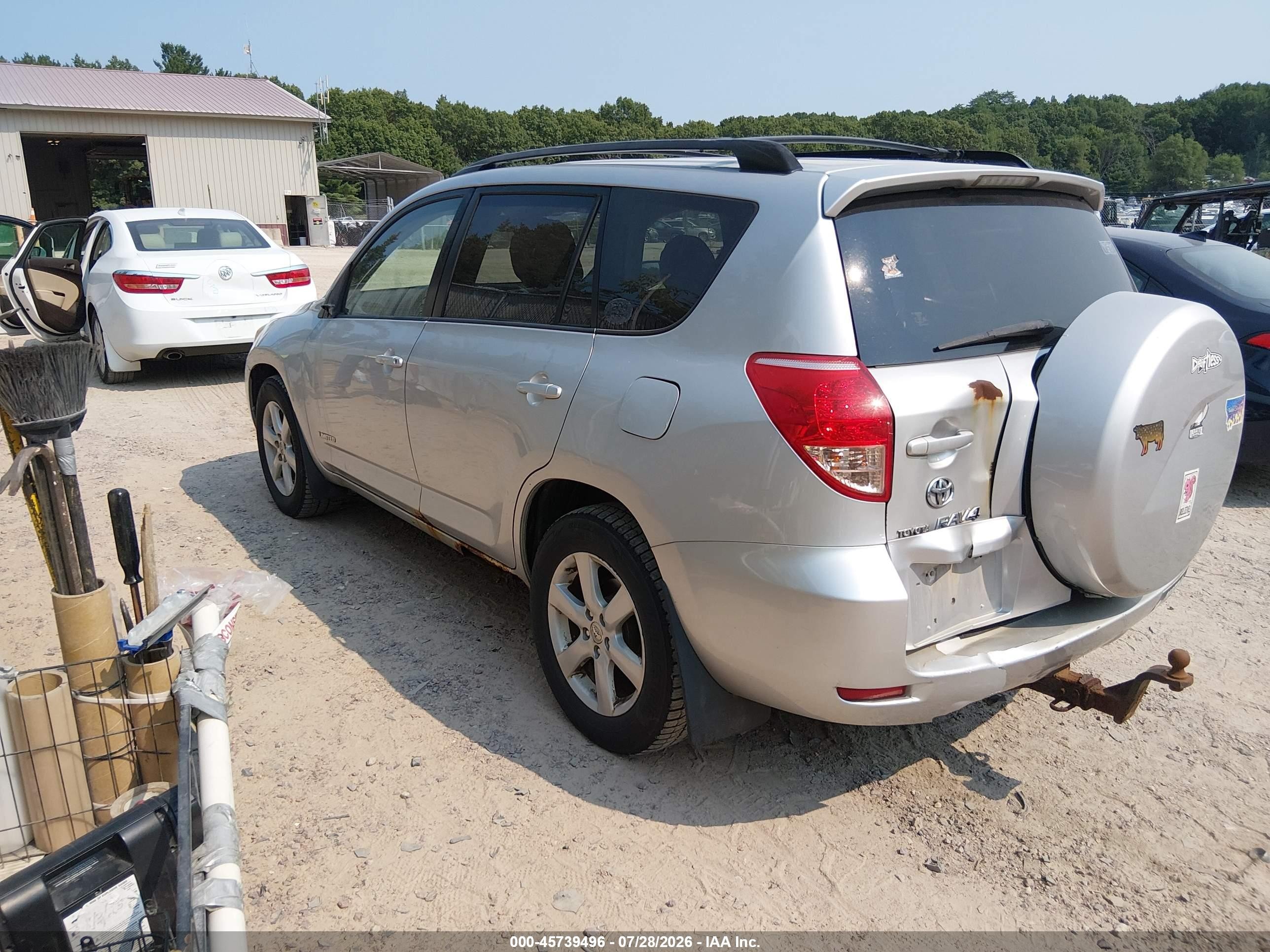 2007 Toyota Rav4 Limited Silver vin: JTMBK31V975025796
