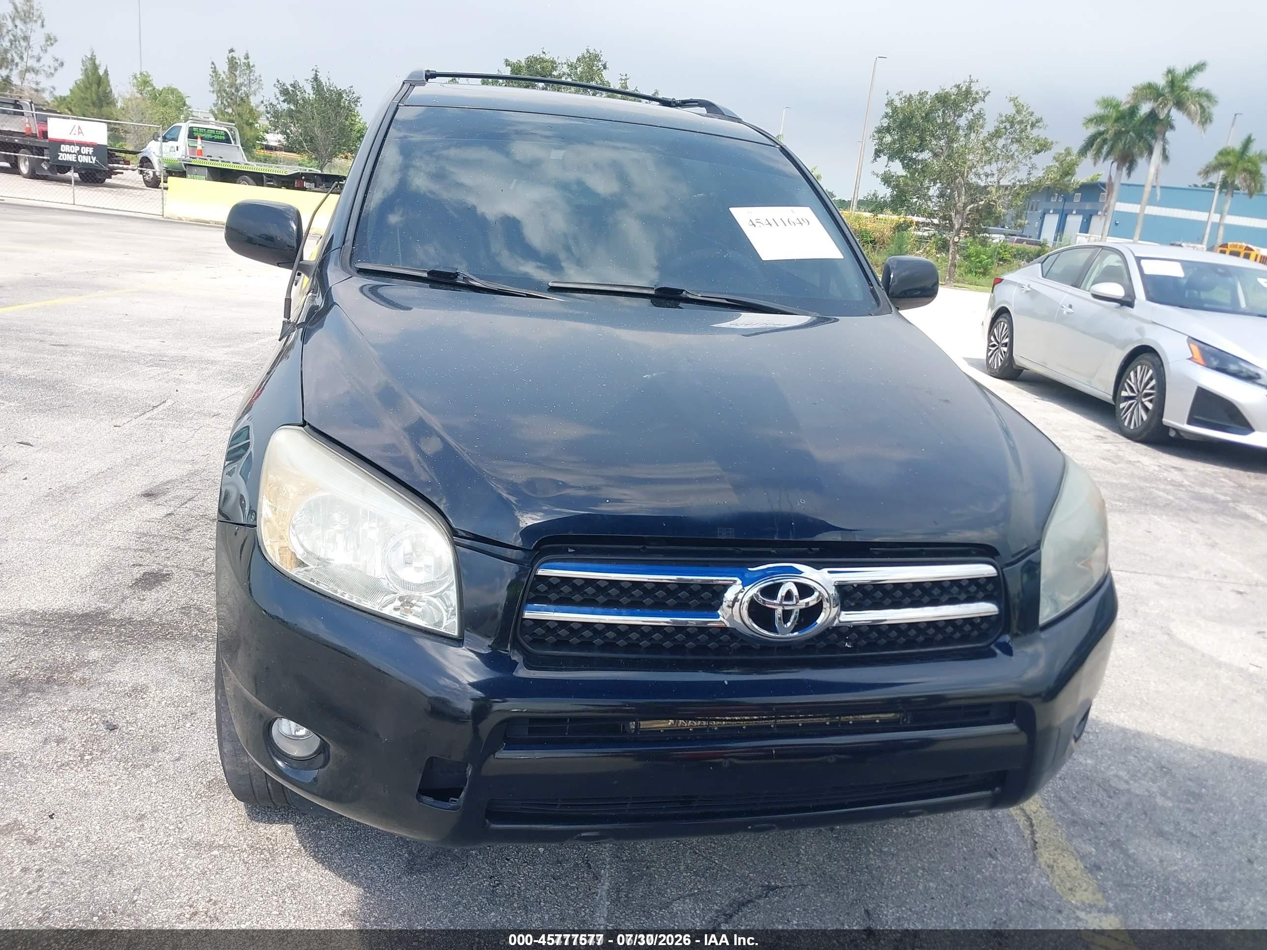 2008 Toyota Rav4 Limited V6 Black vin: JTMBK31V985059402
