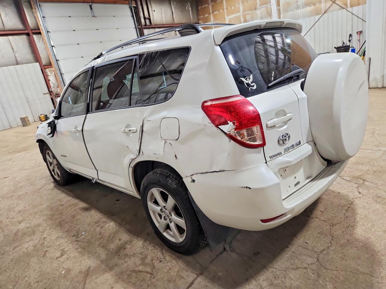 2008 Toyota Rav4 White vin: JTMBK31V985064695