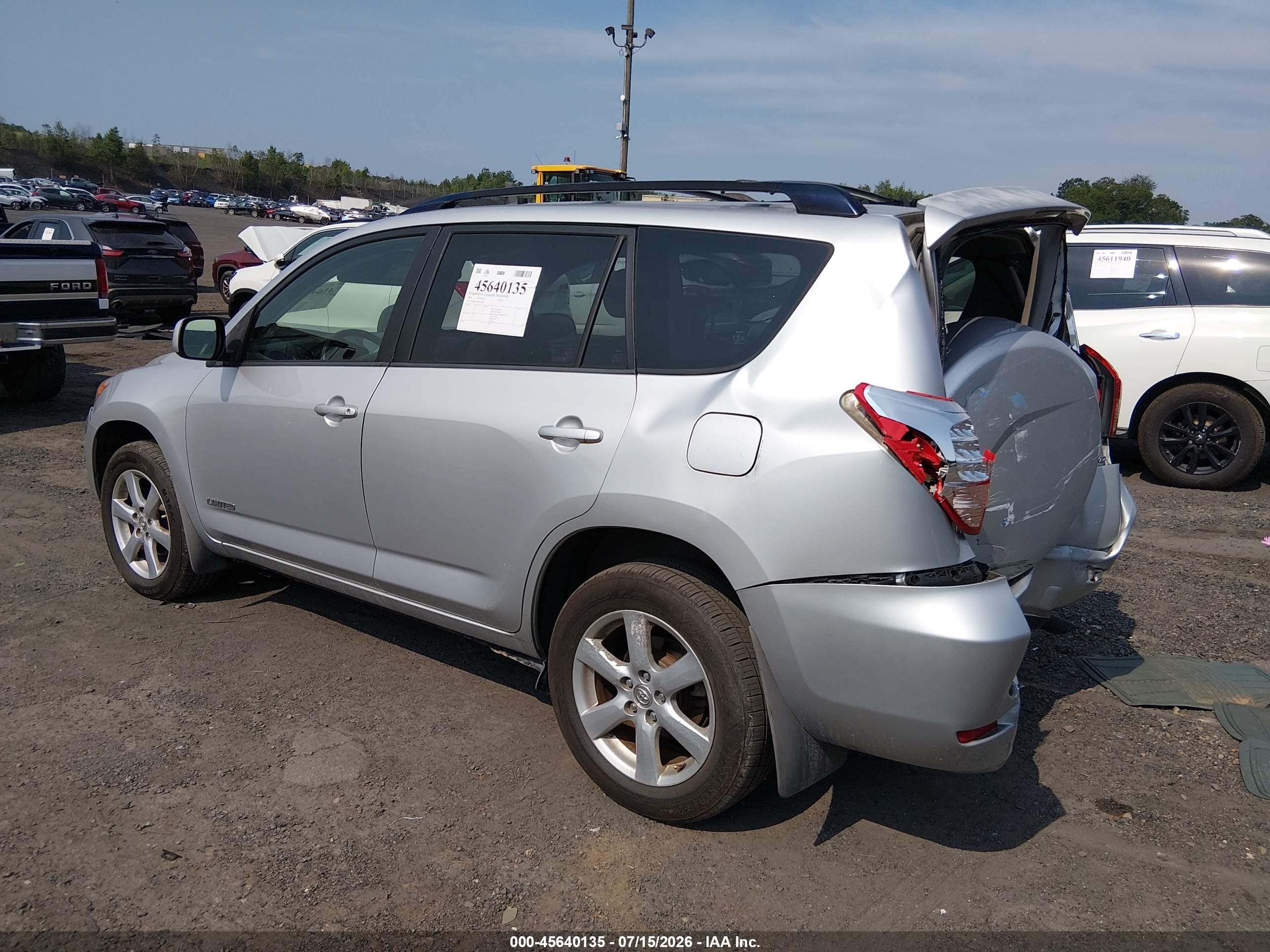 2008 Toyota Rav4 Ltd Серебряный vin: JTMBK31V986034087