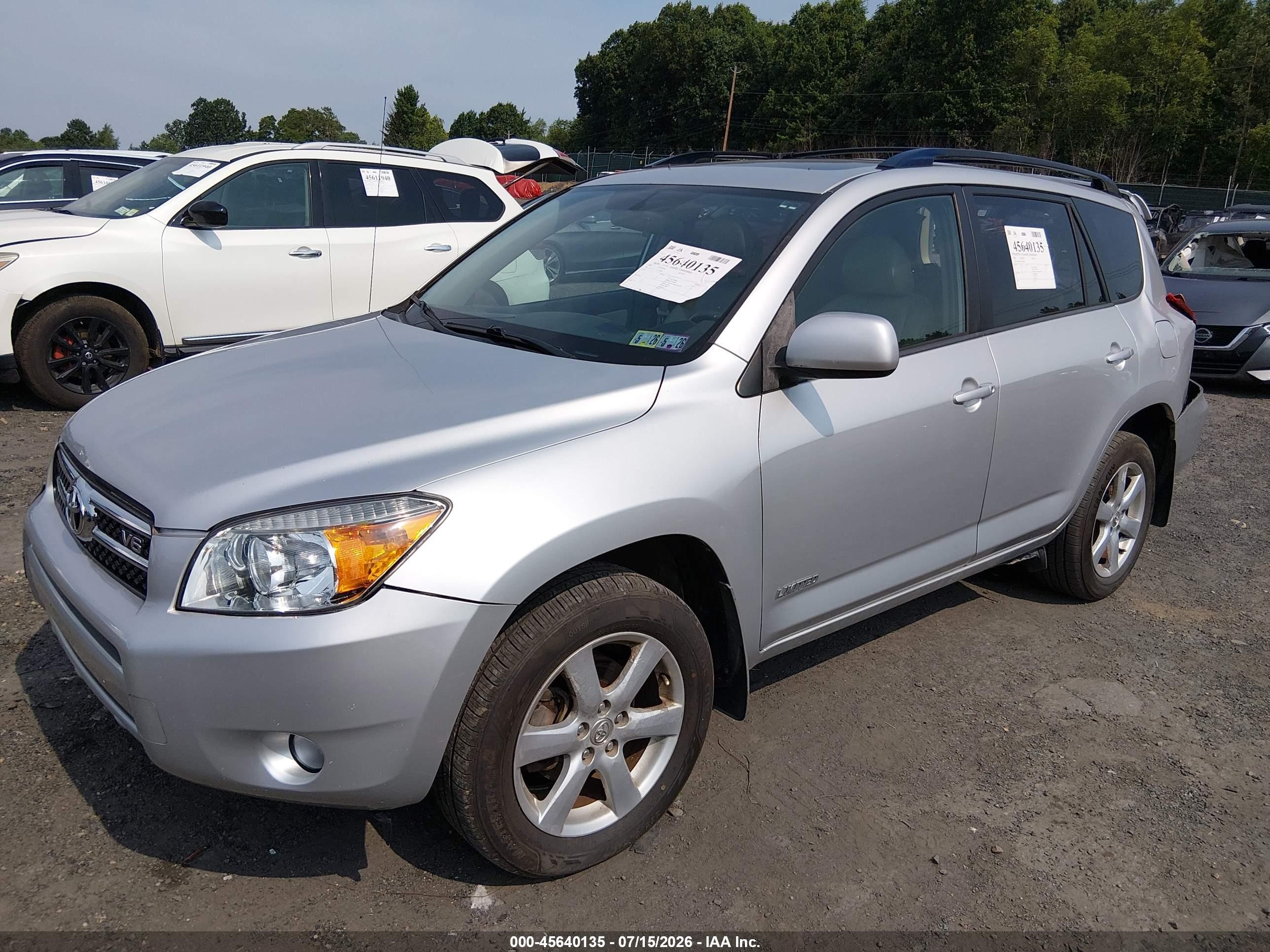 2008 Toyota Rav4 Ltd Серебряный vin: JTMBK31V986034087
